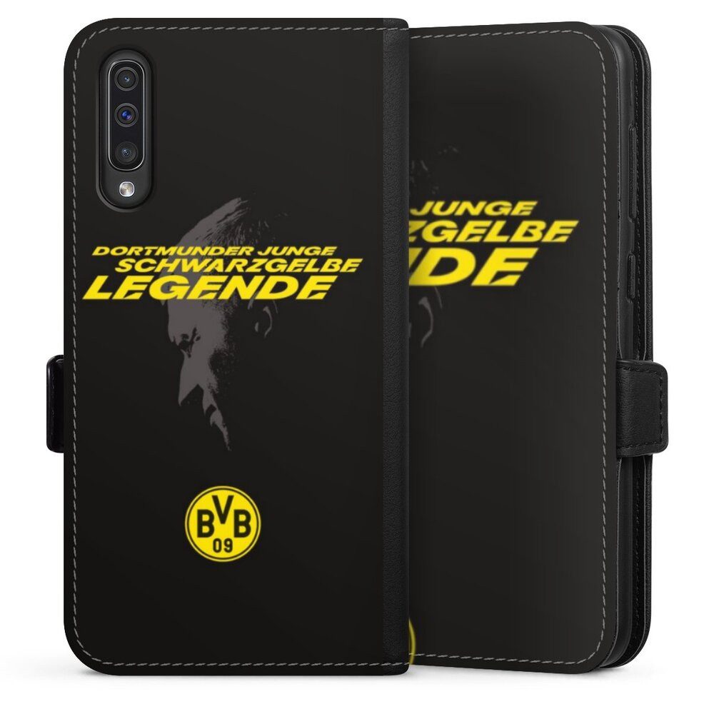 DeinDesign Handyhülle Marco Reus Borussia Dortmund BVB Danke Marco Schwarzgelbe Legende, Samsung Galaxy A30s Hülle Handy Flip Case Wallet Cover