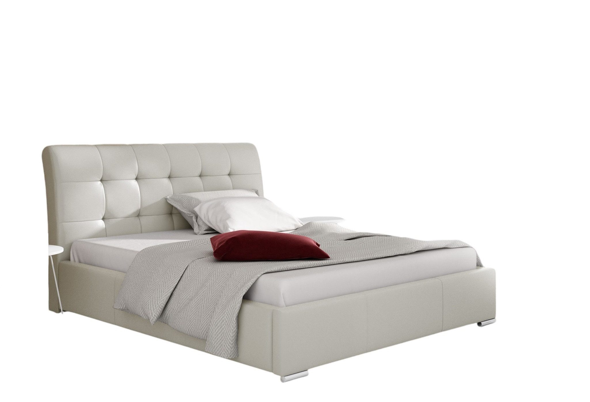 Fun Möbel Polsterbett Doppelbett MATTIS Komplettset Kunstleder (inkl. Bettkasten und Lattenrost), inkl. 7 Zonen Taschenfederkernmatratze