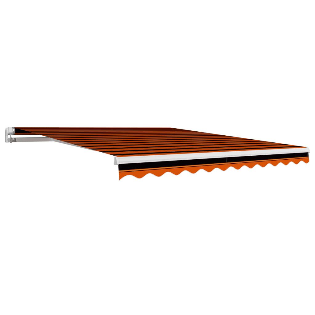 vidaXL Markise Markisenbespannung Canvas Orange Braun günstig online kaufen