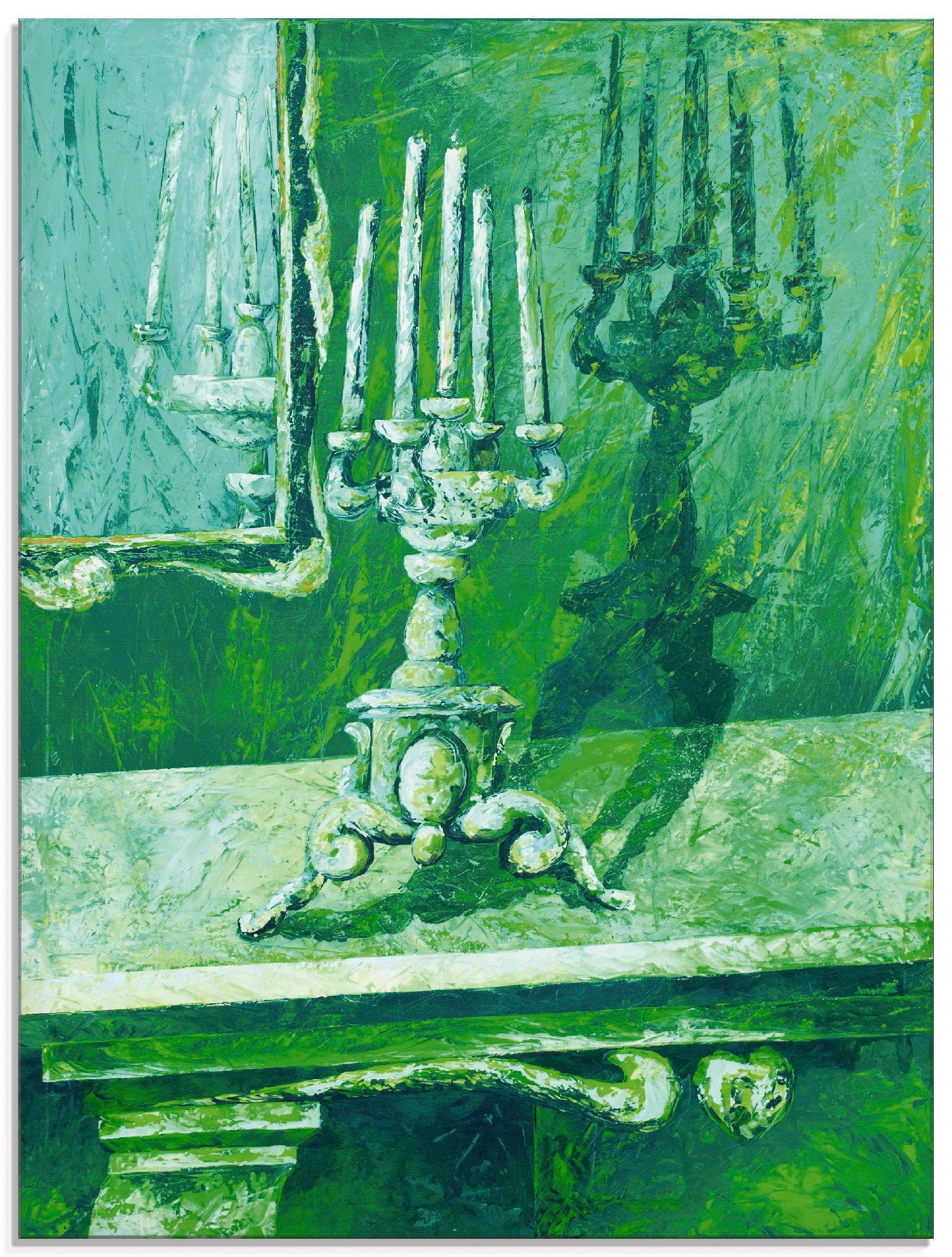 Artland Glasbild Barocker Leuchter, Innenarchitektur in verschiedenen (1 St), Größen