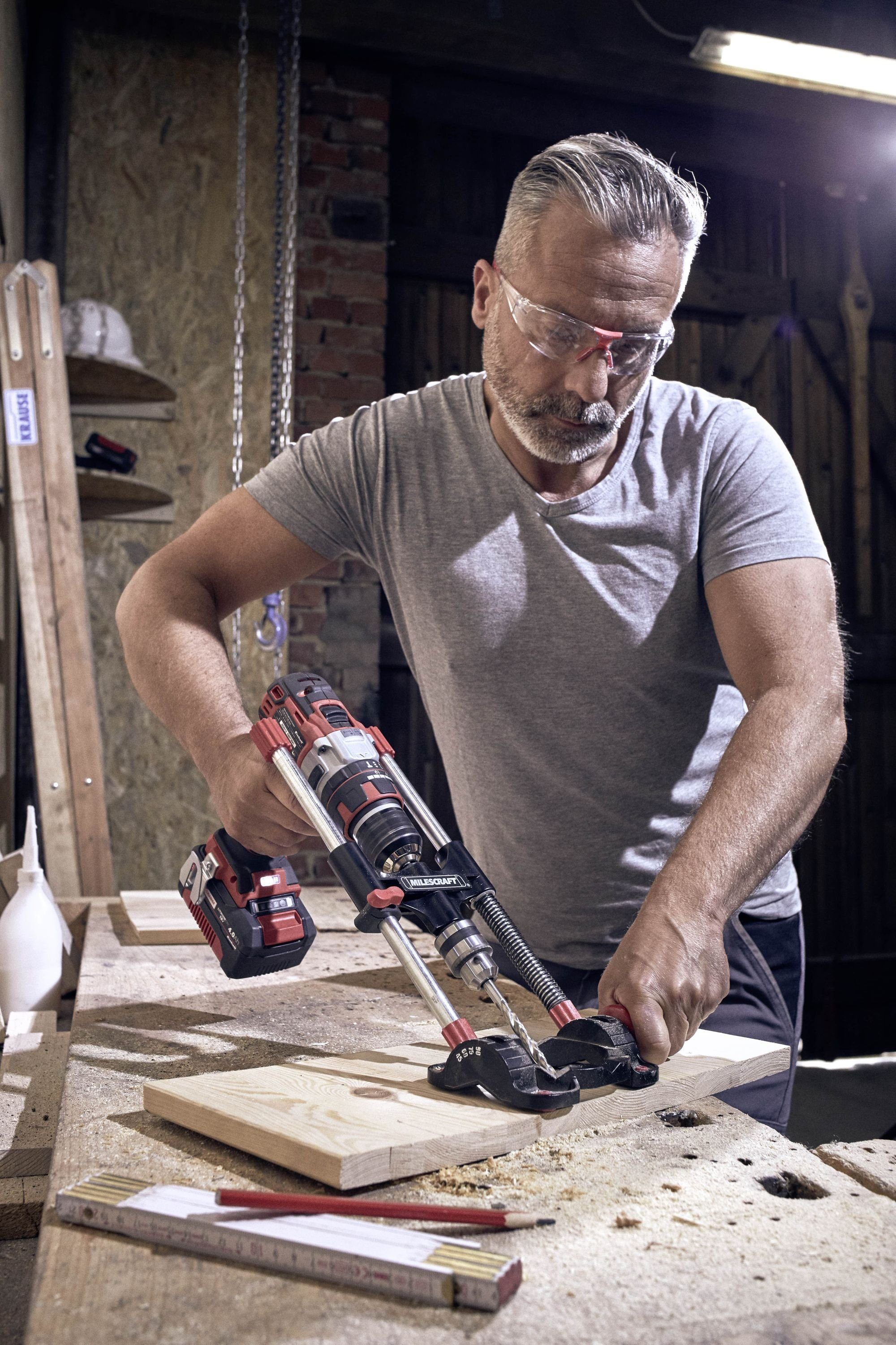 kwb Bohrerleiste kwb Bohrständer mit Bohrfutter, Sechskant-Antrieb/Mobiler Bohrständer, Bohrständer mit Bohrfutter, Sechskant-Antrieb/Mobiler Bohrständer für