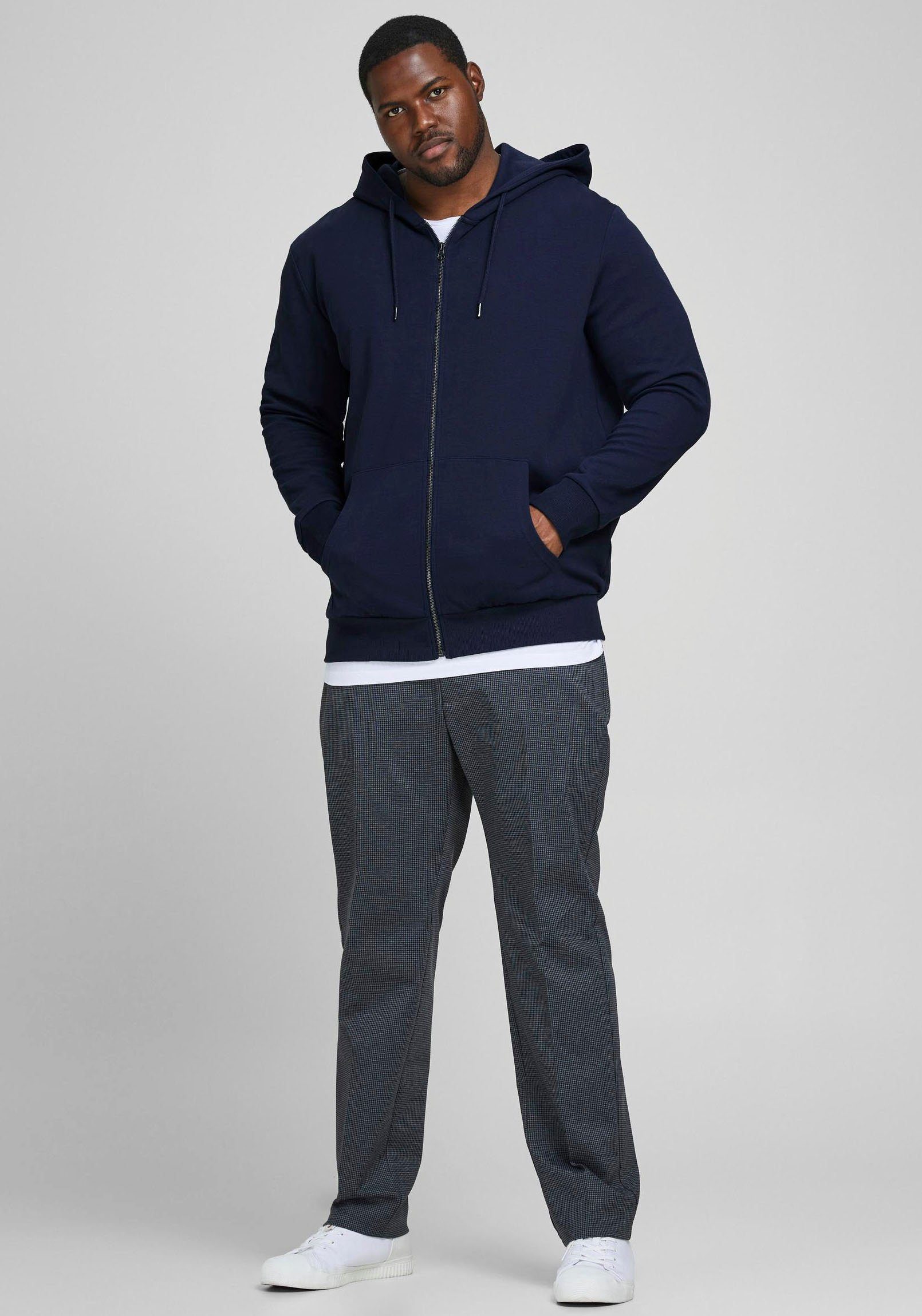Jack & Jones PlusSize Kapuzensweatjacke "BASIC SWEAT ZIP HOOD" bis Größe 6X günstig online kaufen