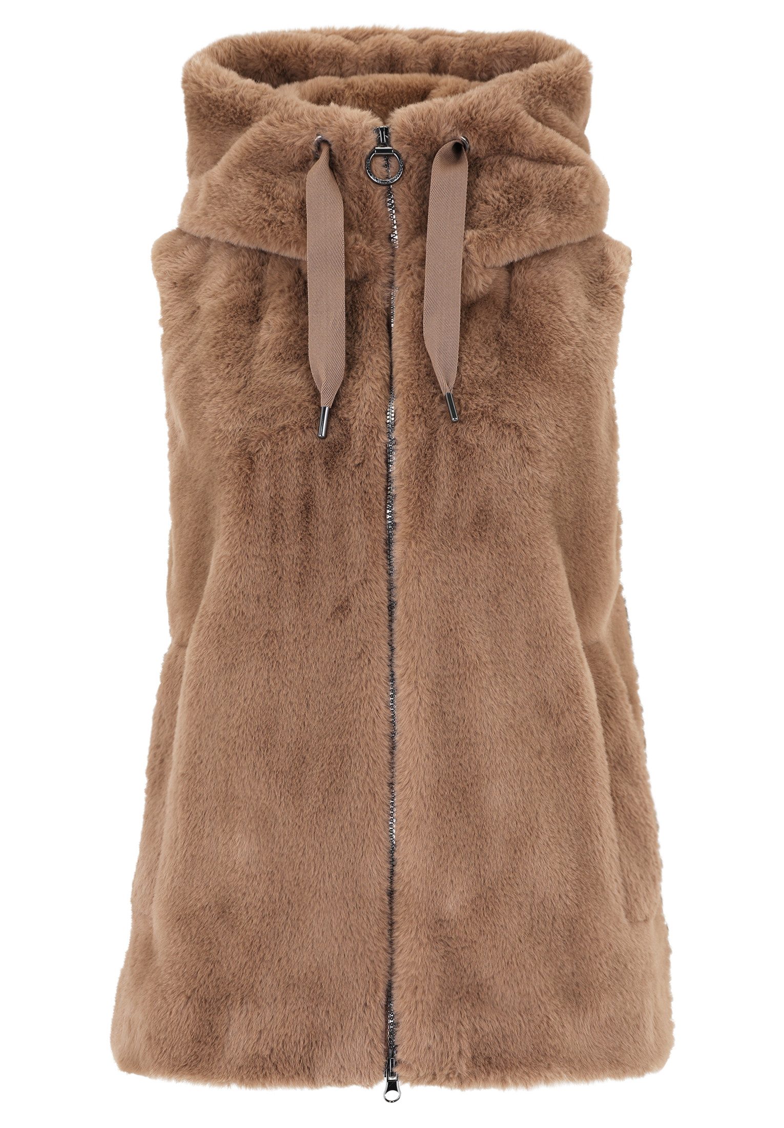 Betty Barclay Plüschweste Damen mit Kapuze
