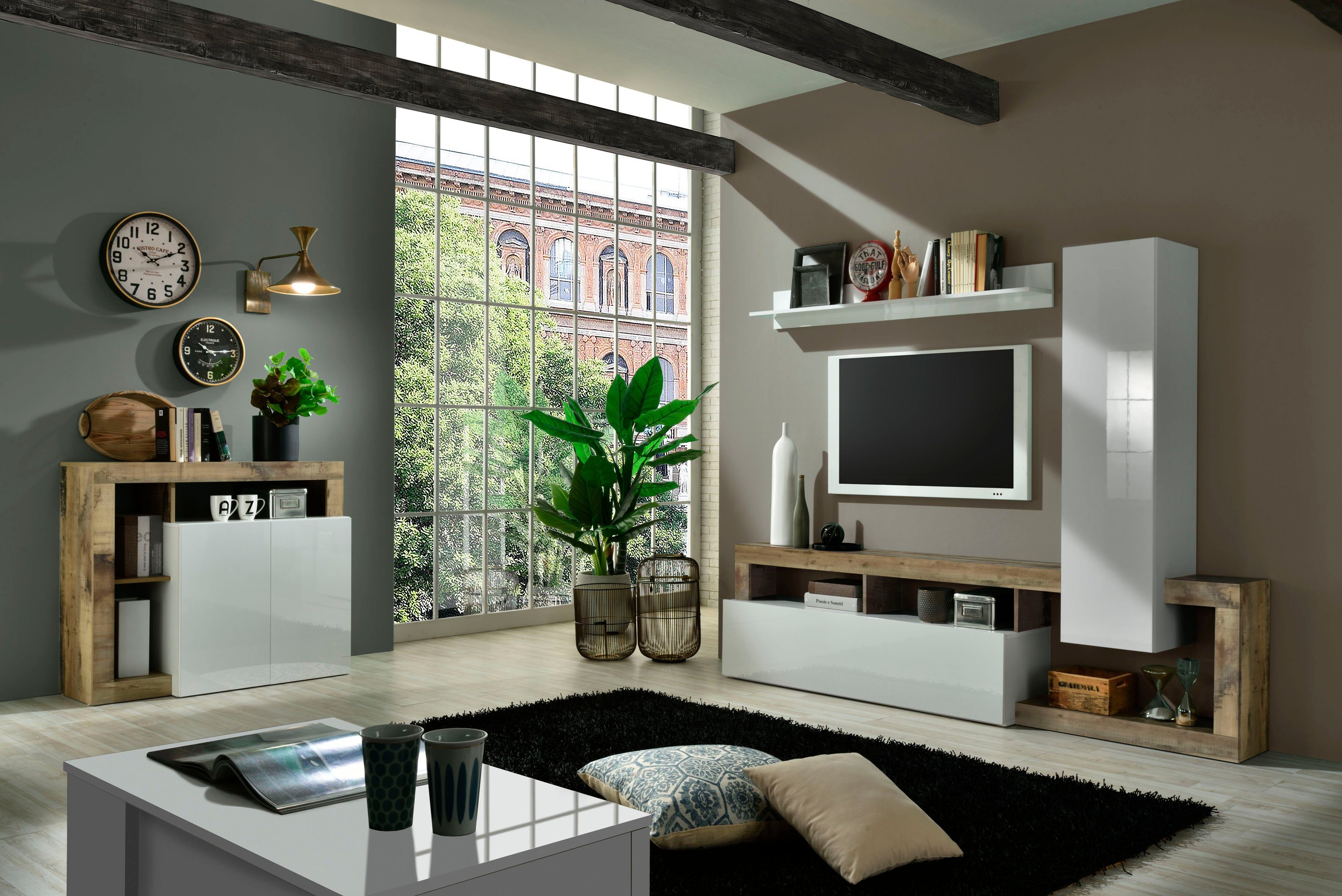 Home affaire Wohnwand Hamburg, (Set, 3-St)