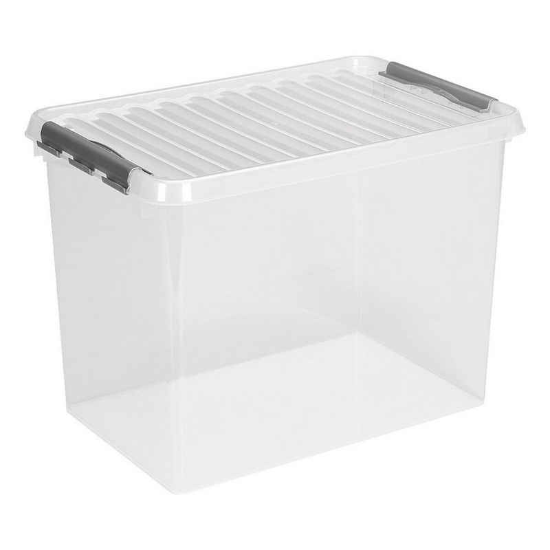 Sunware Aufbewahrungsbox the q-line (6 St), 62 Liter, verschließbar, stapelbar, staubgeschützt