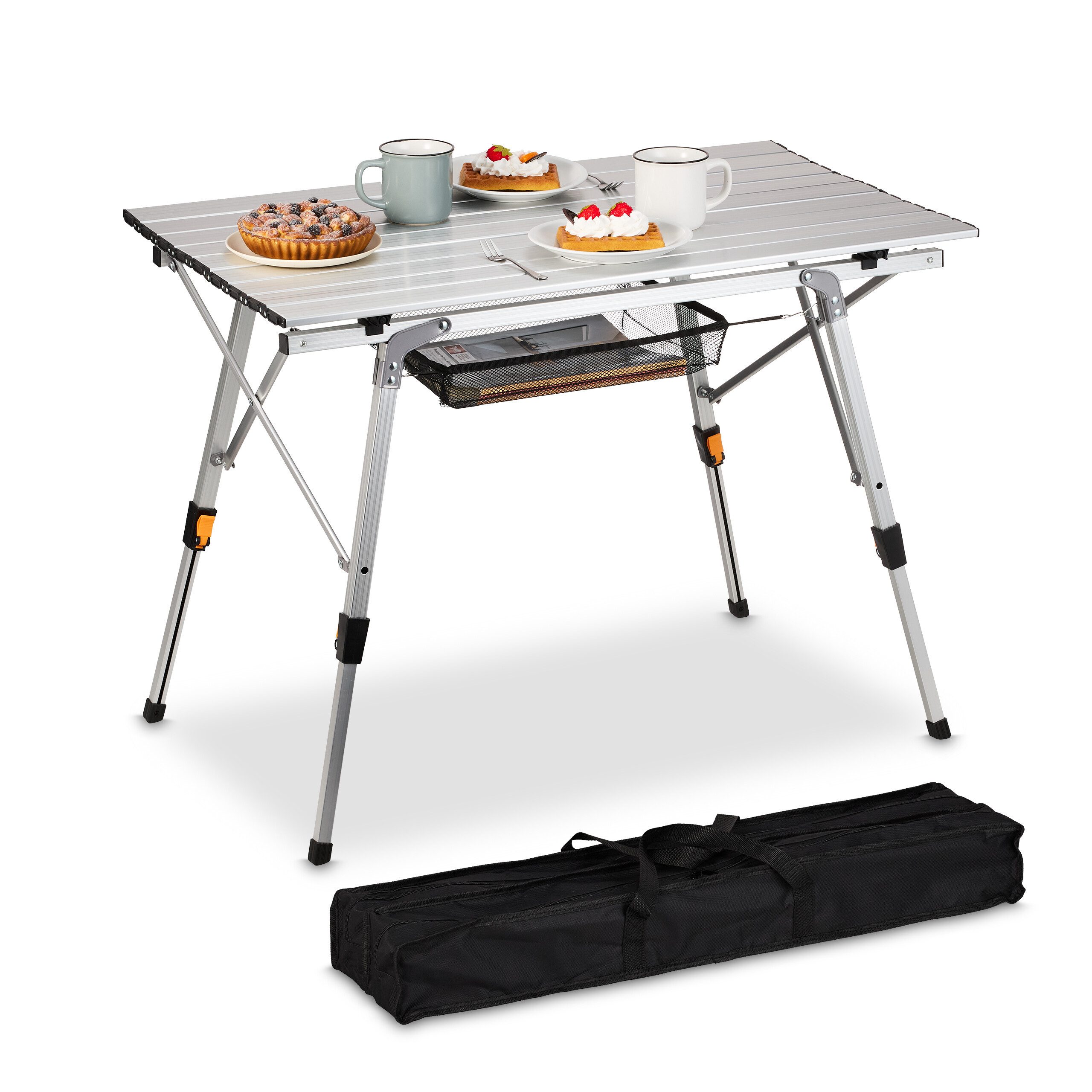 Klapptisch Höhenverstellbarer Klapptisch Aluminium