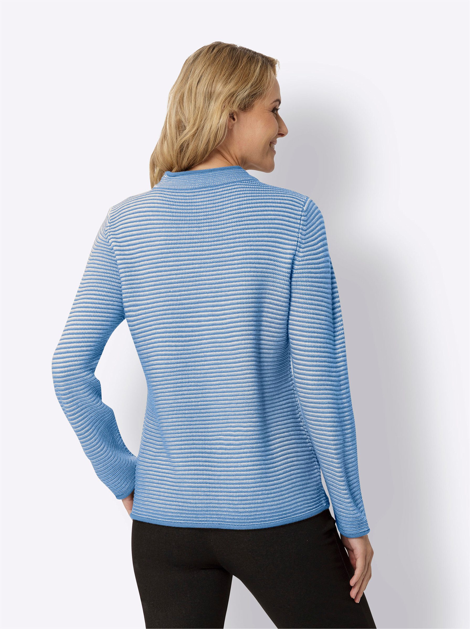 Sieh an! Strickpullover Stehkragenpullover günstig online kaufen