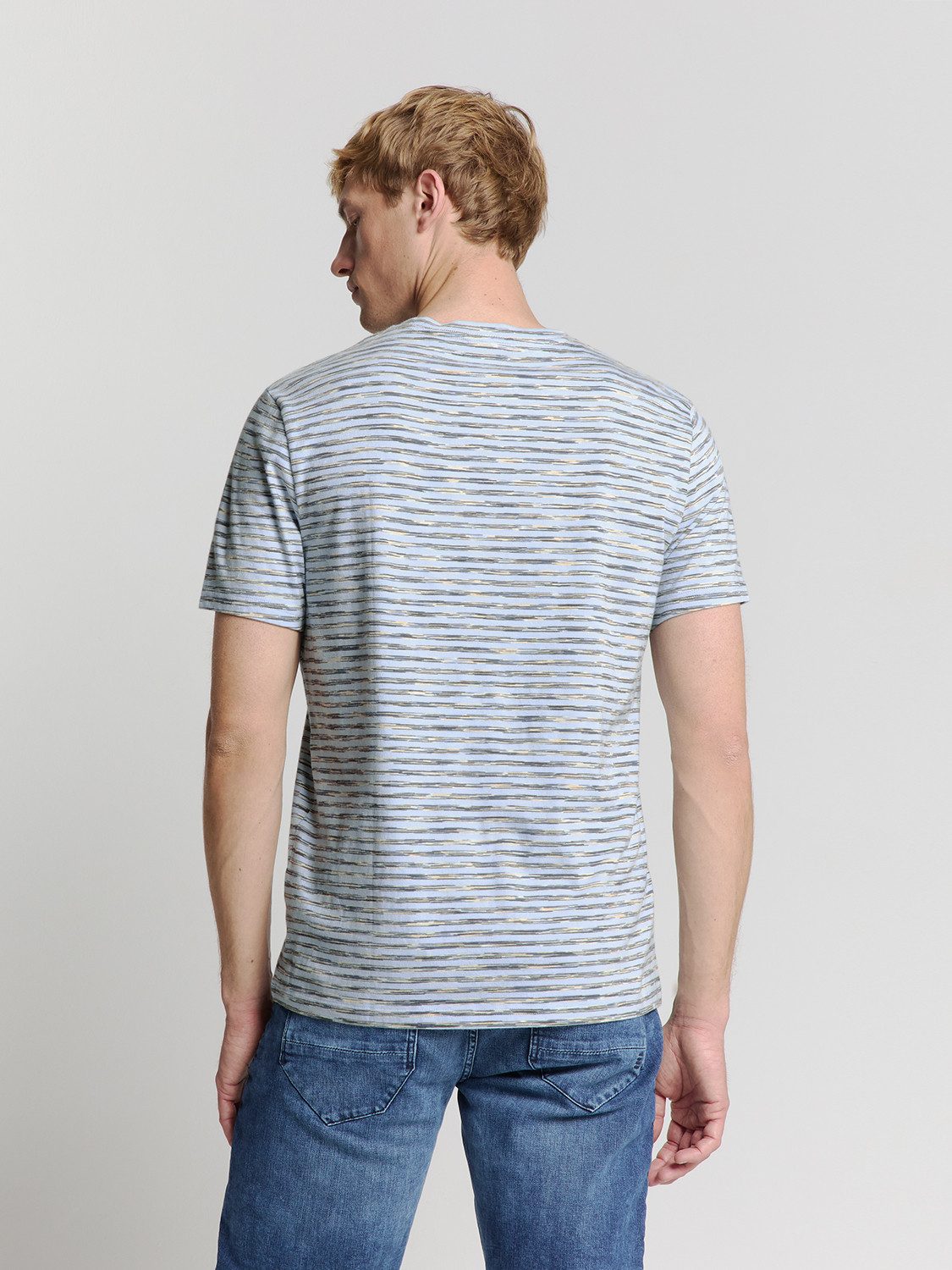 NO EXCESS T-Shirt No Excess Gestreiftes Crewneck t-shirt günstig online kaufen