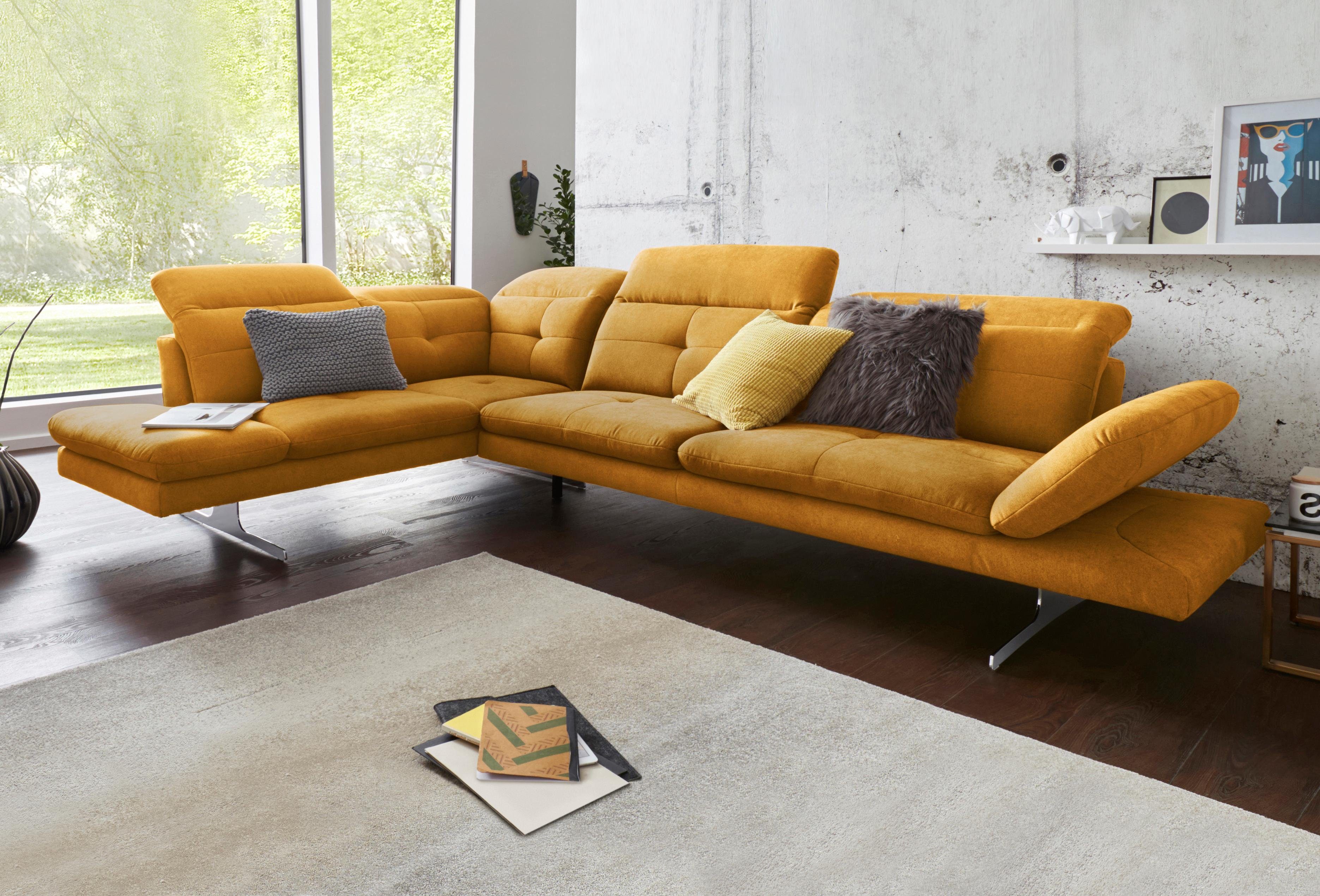 exxpo - sofa fashion Ecksofa Dana, inkl. Kopf- bzw. Rückenverstellung und Armteilverstellung