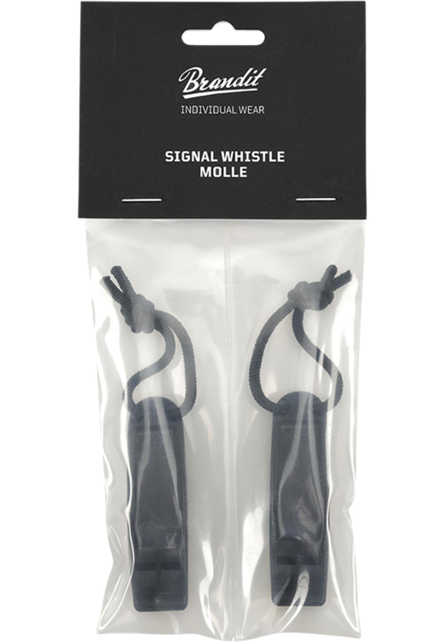 Molle Signal Handtasche black (1-tlg) Whistle Accessoires Pack 2 Brandit