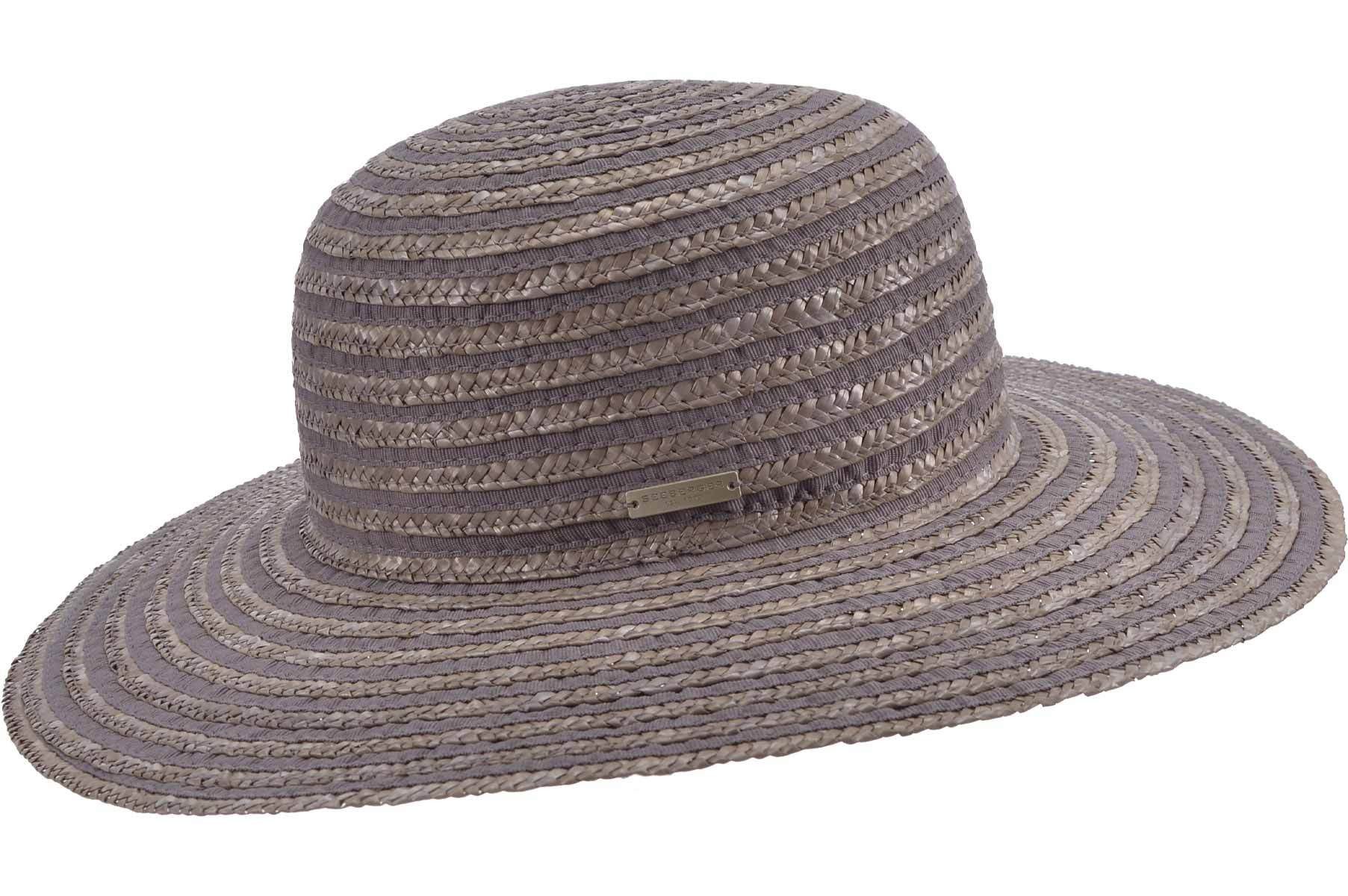 Seeberger Strohhut Strohborte Flapper mit Ripseinsatz 55546-0