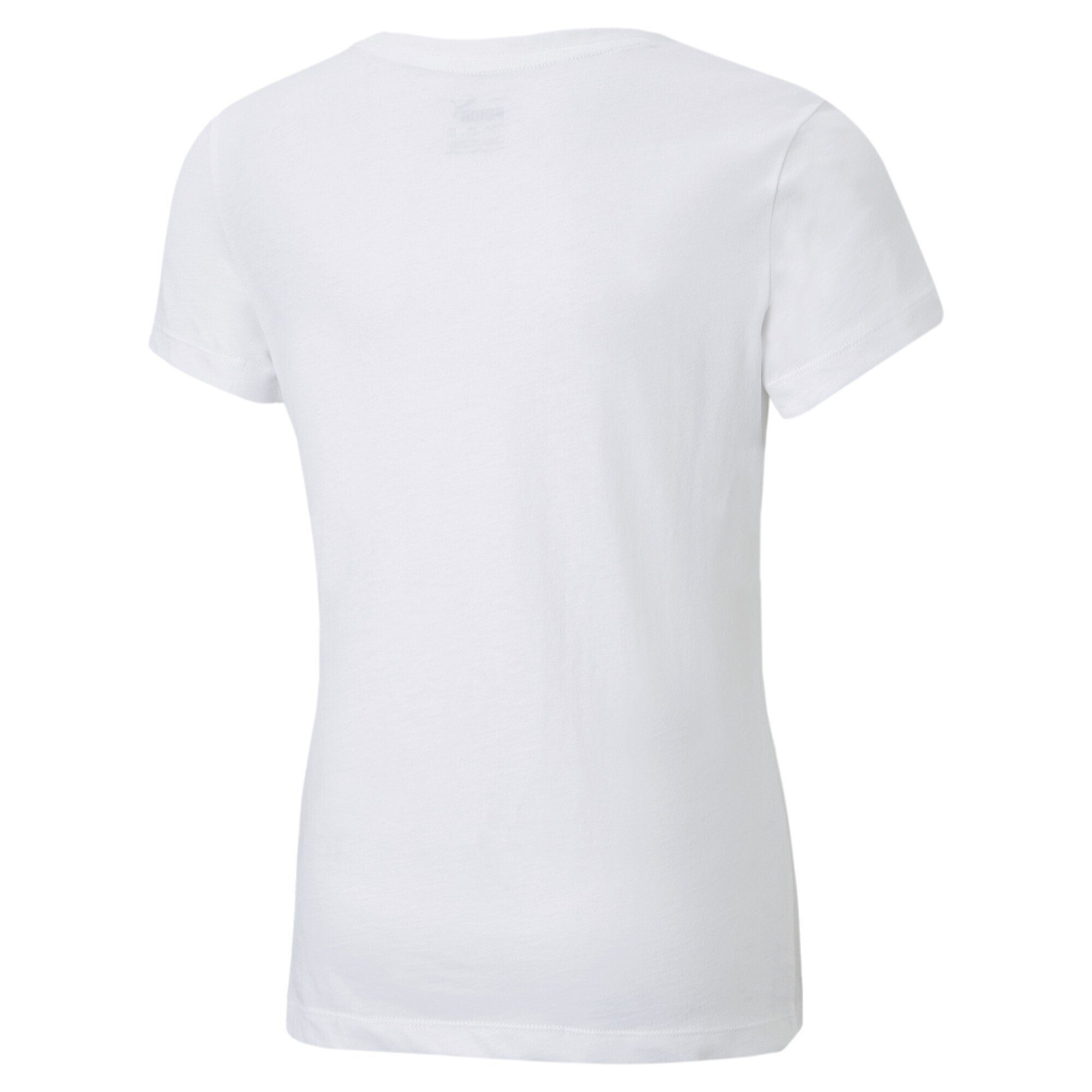 PUMA T-Shirt Essentials+ Mädchen White Logo T-Shirt