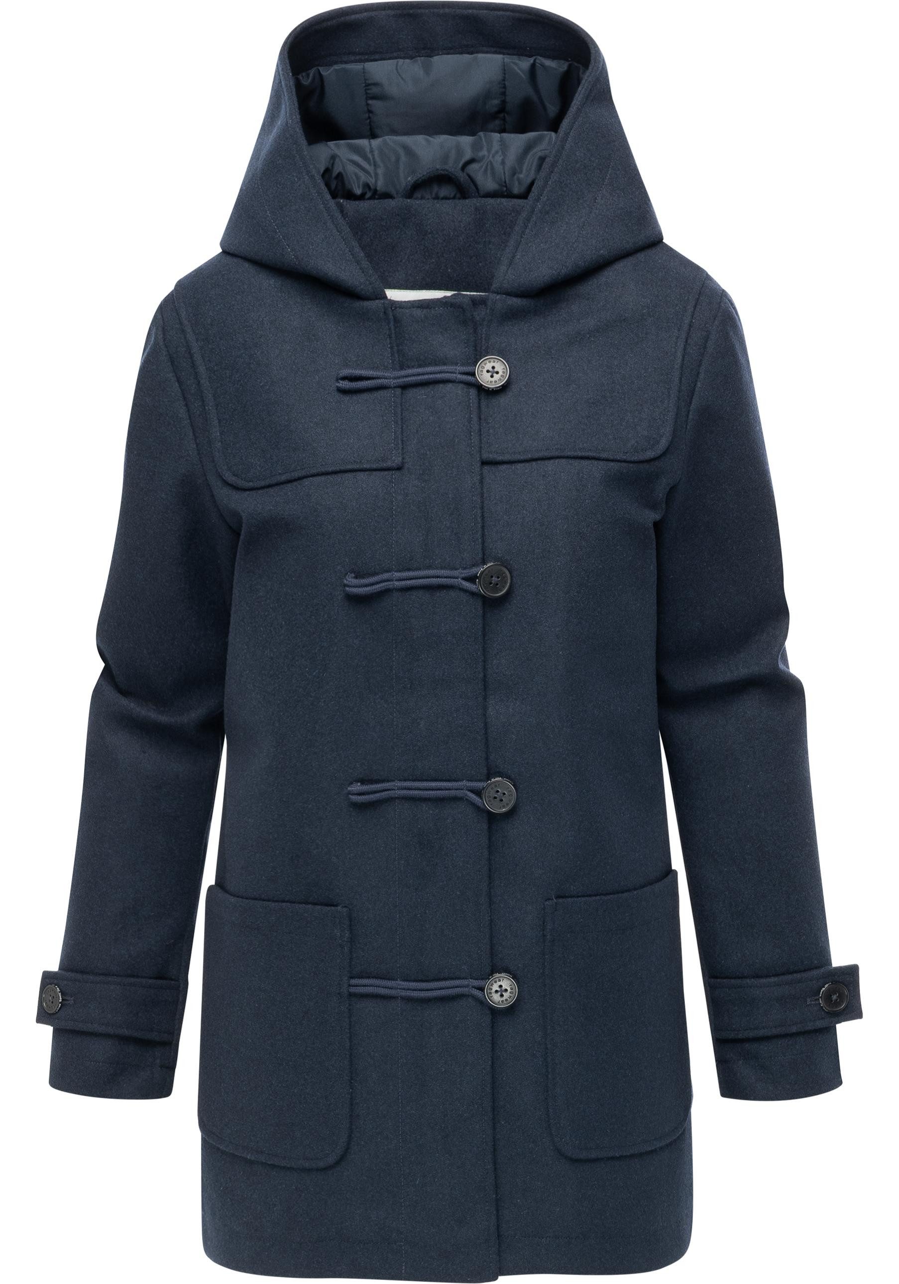 Ragwear Wintermantel Duffina YOUMODO warmer Mantel mit Knopfleiste