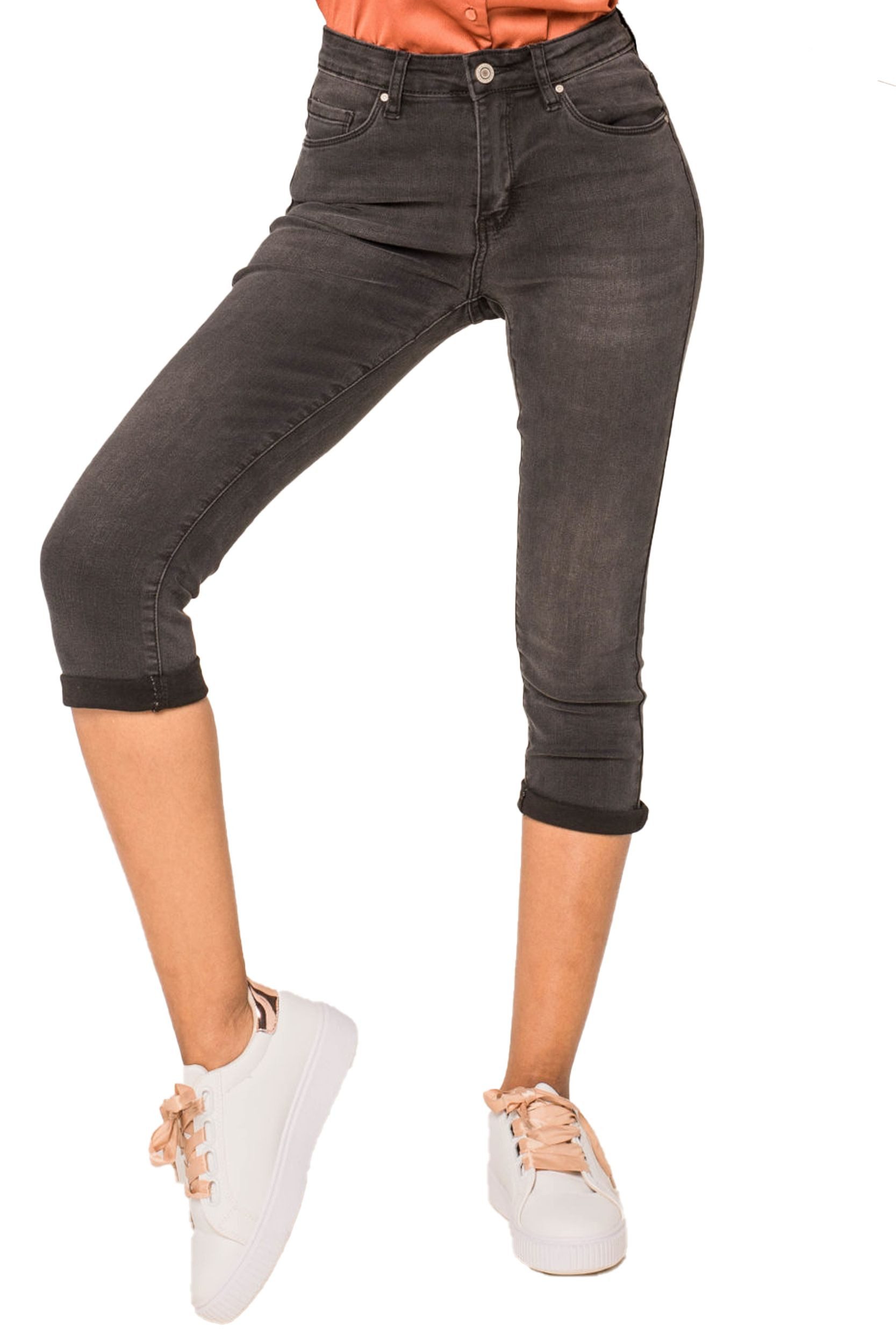 Nina Carter Caprihose Capri Jeans Stretch Skinny 3/4 Kurze Weich (1-tlg) P 132
