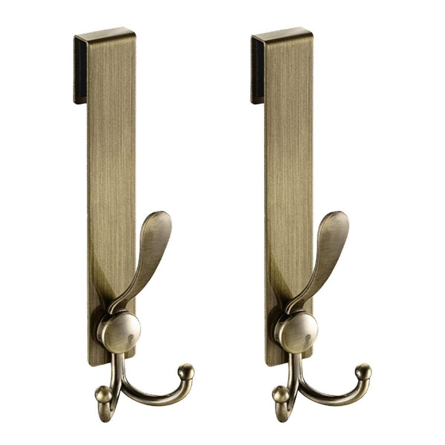 LuxusKollektion Türhaken Duschtürhaken Edelstahl 2er-Set, (2-St)