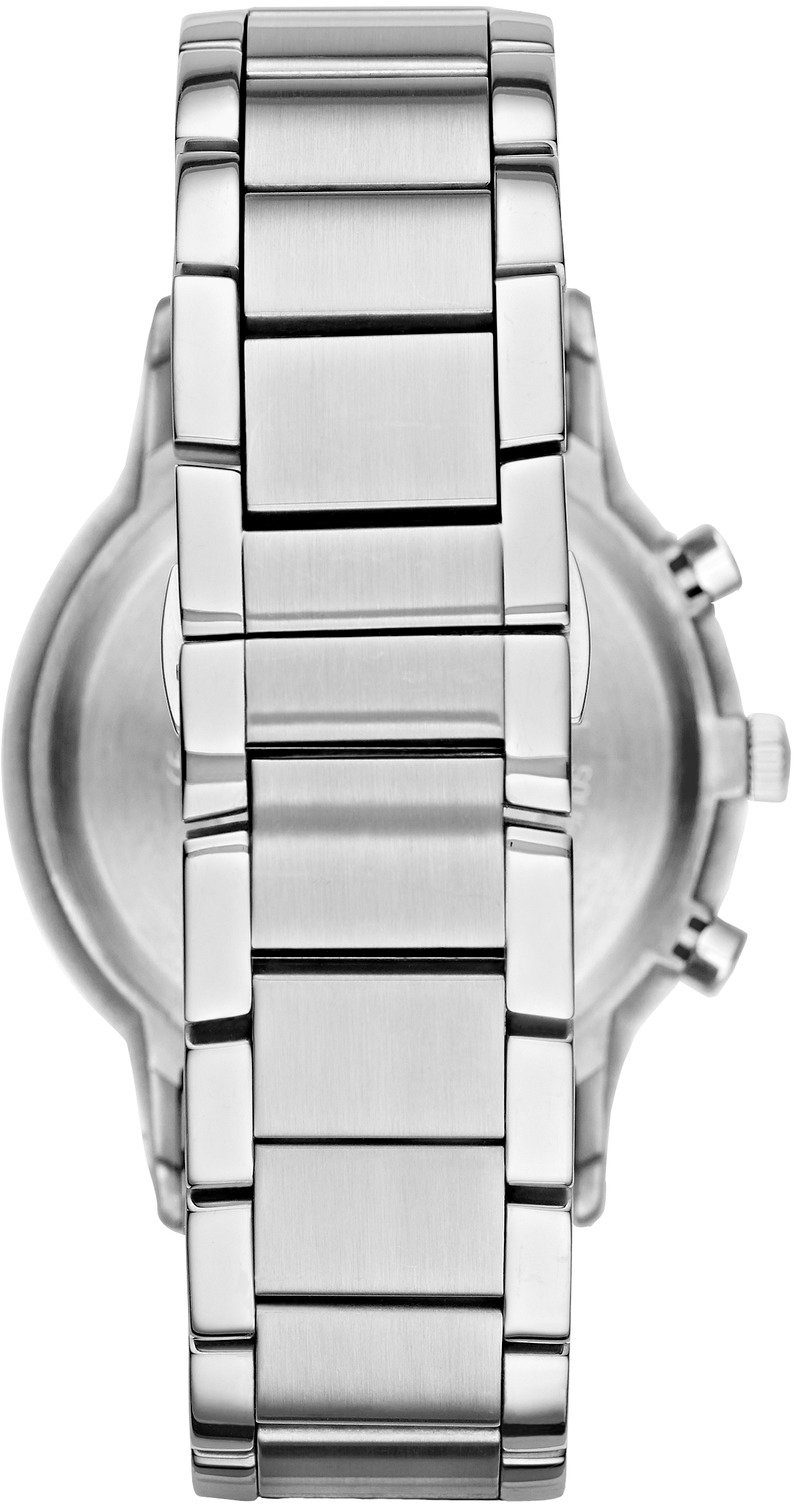 Emporio Armani Chronograph AR2448, Quarzuhr, Armbanduhr, Herrenuhr, Stoppfunktion, Edelstahlarmband