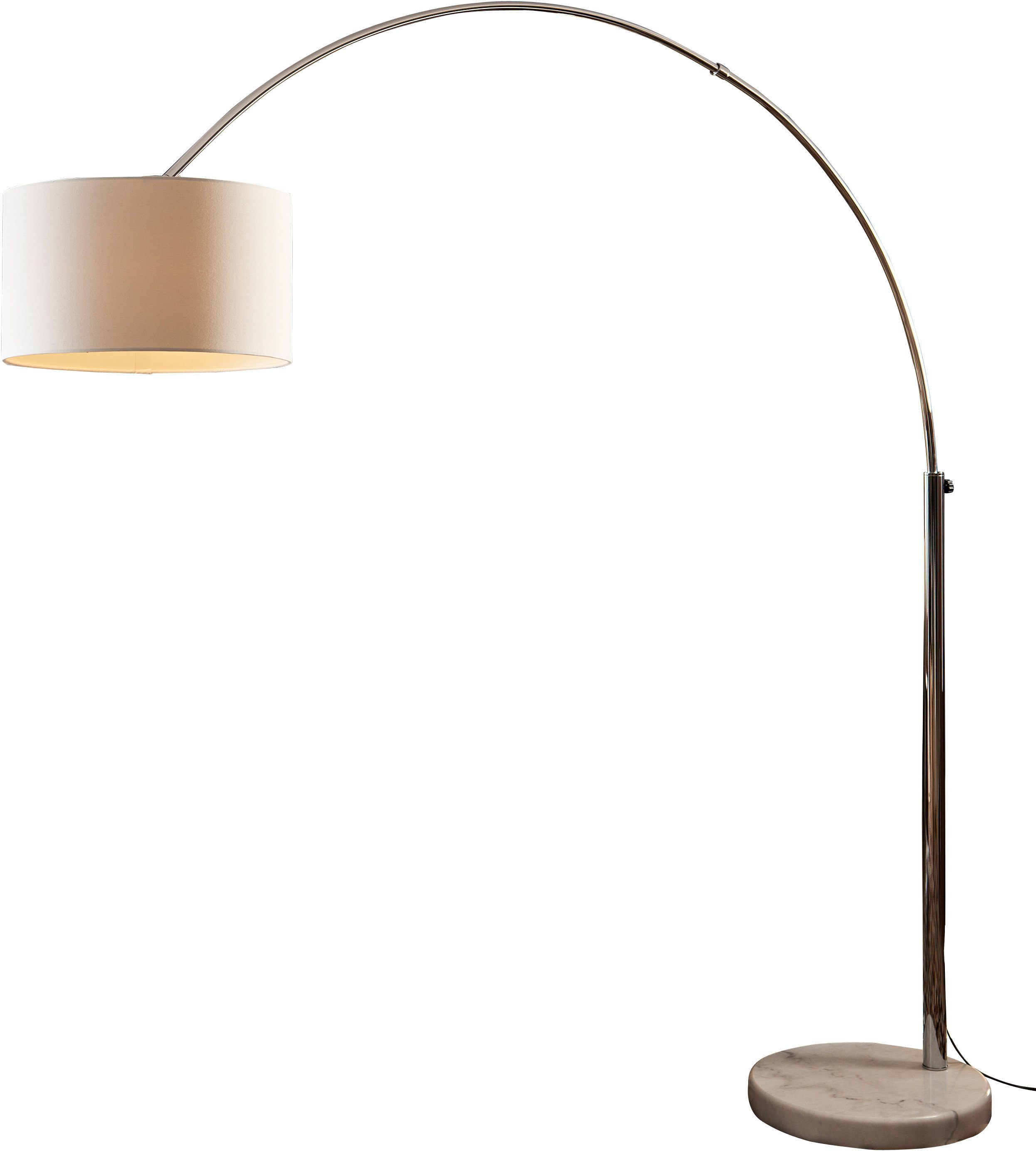 ohne mit SalesFever Bogenlampe Dimmschalter,echter Peteris, Marmorfuß Leuchtmittel, Dimmer,