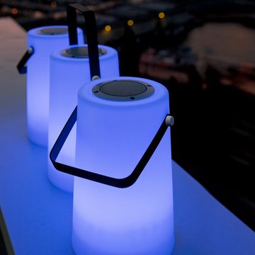 Licht-Trend LED Außen-Tischleuchte Tragbare Lautsprecher-Leuchte Nómada Weiß, Anthrazit, RGBW & Kaltweiß