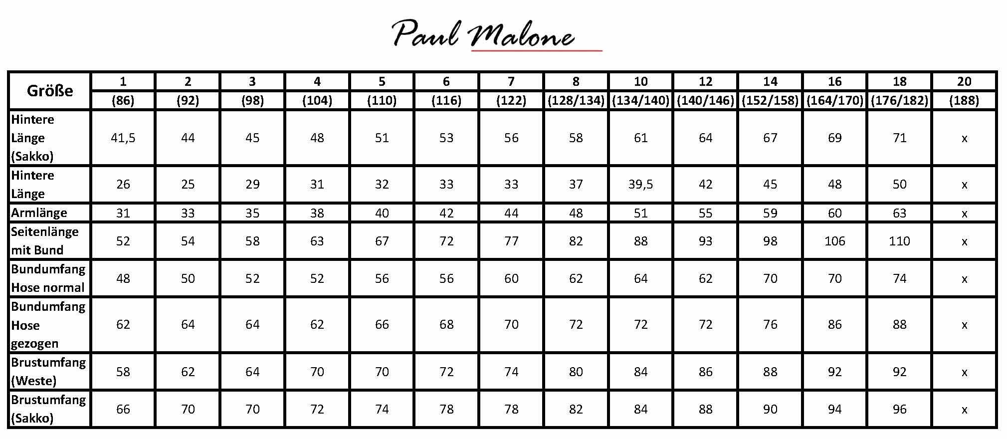 Paul Malone Kinderanzug Anzug für Jungs 6tlg Slim Fit Kommunionanzug, Konfirmationsanzug (6-tlg., mit Sakko, Weste, Hose, Hemd, Krawatte und Einstecktuch) KA60 mit blauer Krawatte, blau, 86 (1 Jahr)