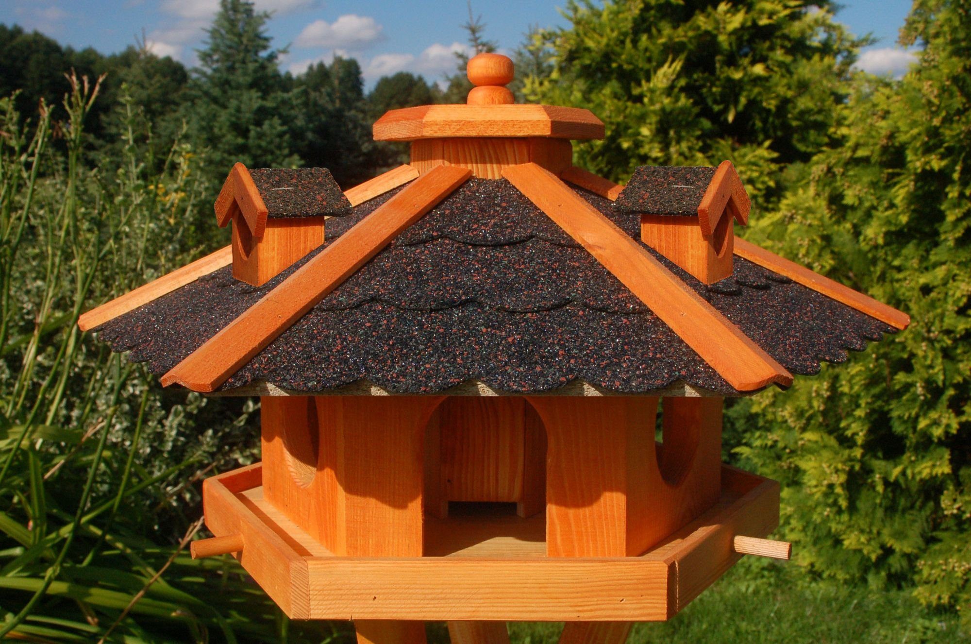 Vogelhaus Vogelhaus, Vogelhäuschen mit Bitumschindeln, behandelt
