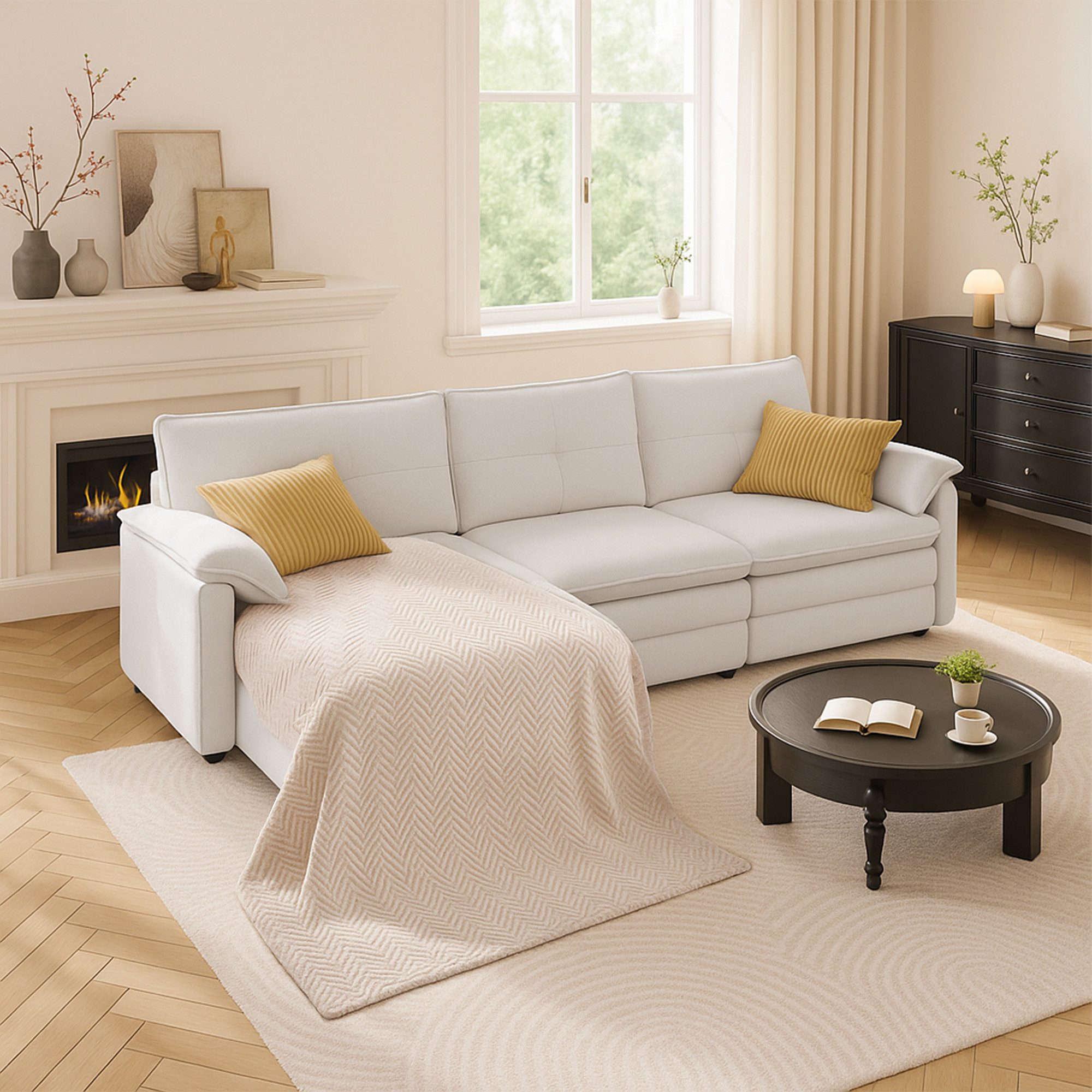 FLEXISPOT Ecksofa 4-Sitzer Sofa Sofabed mit günstig online kaufen