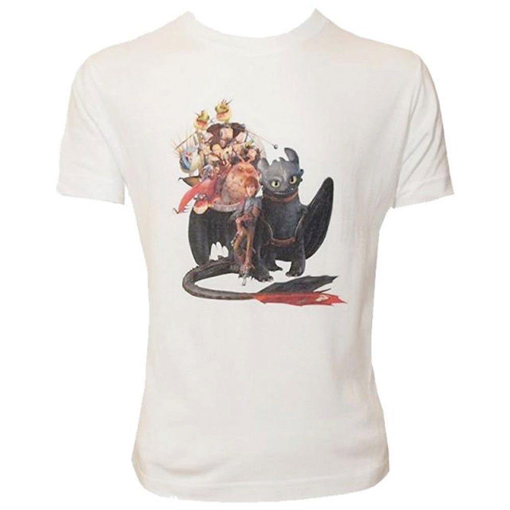 Dragons Print-Shirt Dragons Drachenreiter Freunde T-Shirt, Gr. 116-122