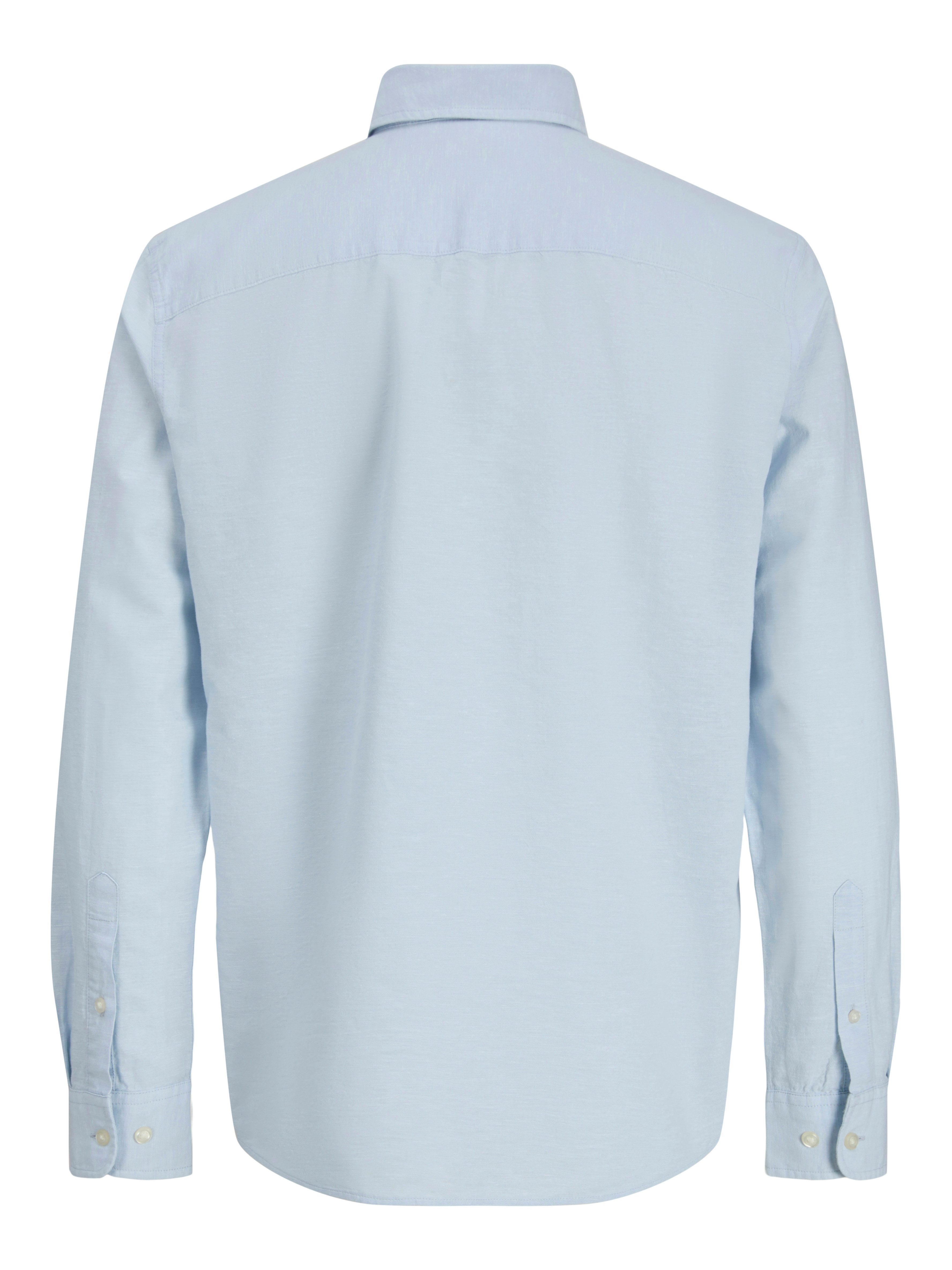 Jack & Jones Langarmhemd JJEBREEZE LINEN BLEND SHIRT L/S SN mit Knopfleiste