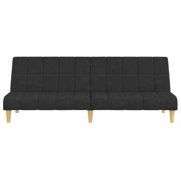 vidaXL Sofa Schlafsofa 2-Sitzer Schwarz Stoff