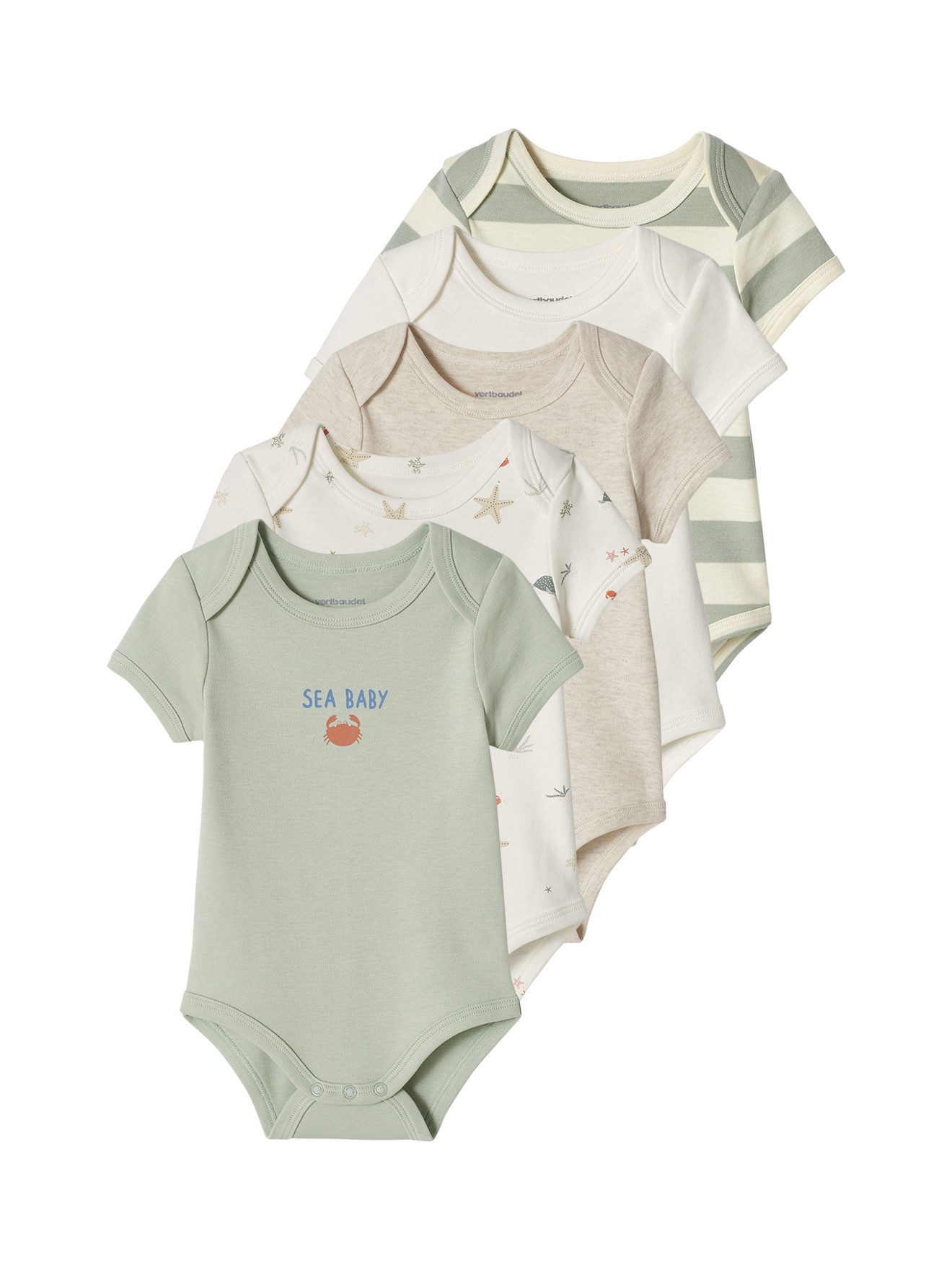 Kurzarmbody 3er-Pack Baby Schlupfbodys