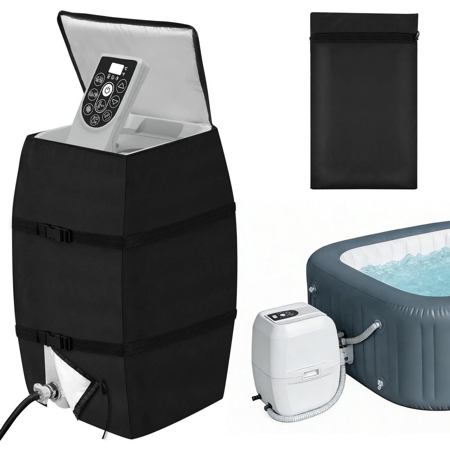 LuxusKollektion Pool-Abdeckplane Pumpenabdeckung Spa-Pumpe wasserdicht isoliert universell