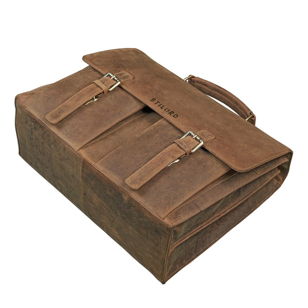 STILORD Aktentasche "Constantin" Vintage Lehrertasche Aktentasche
