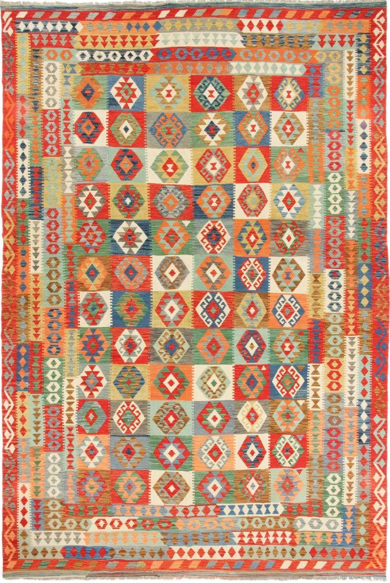 Orientteppich Kelim Afghan 295x438 Handgewebter Orientteppich, Nain Trading, rechteckig, Höhe: 3 mm