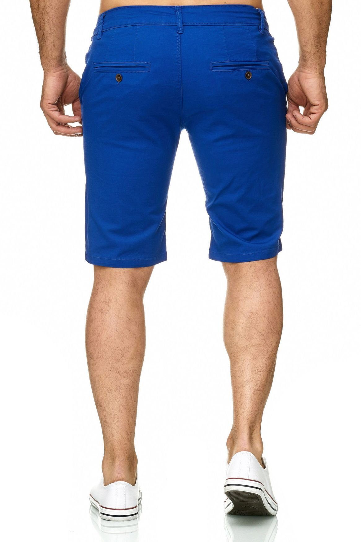 Egomaxx Kurze in Capri Chino Shorts Hose & Sommer 2300 Chinoshorts Fredy (1-tlg) Blau Roy Bermuda