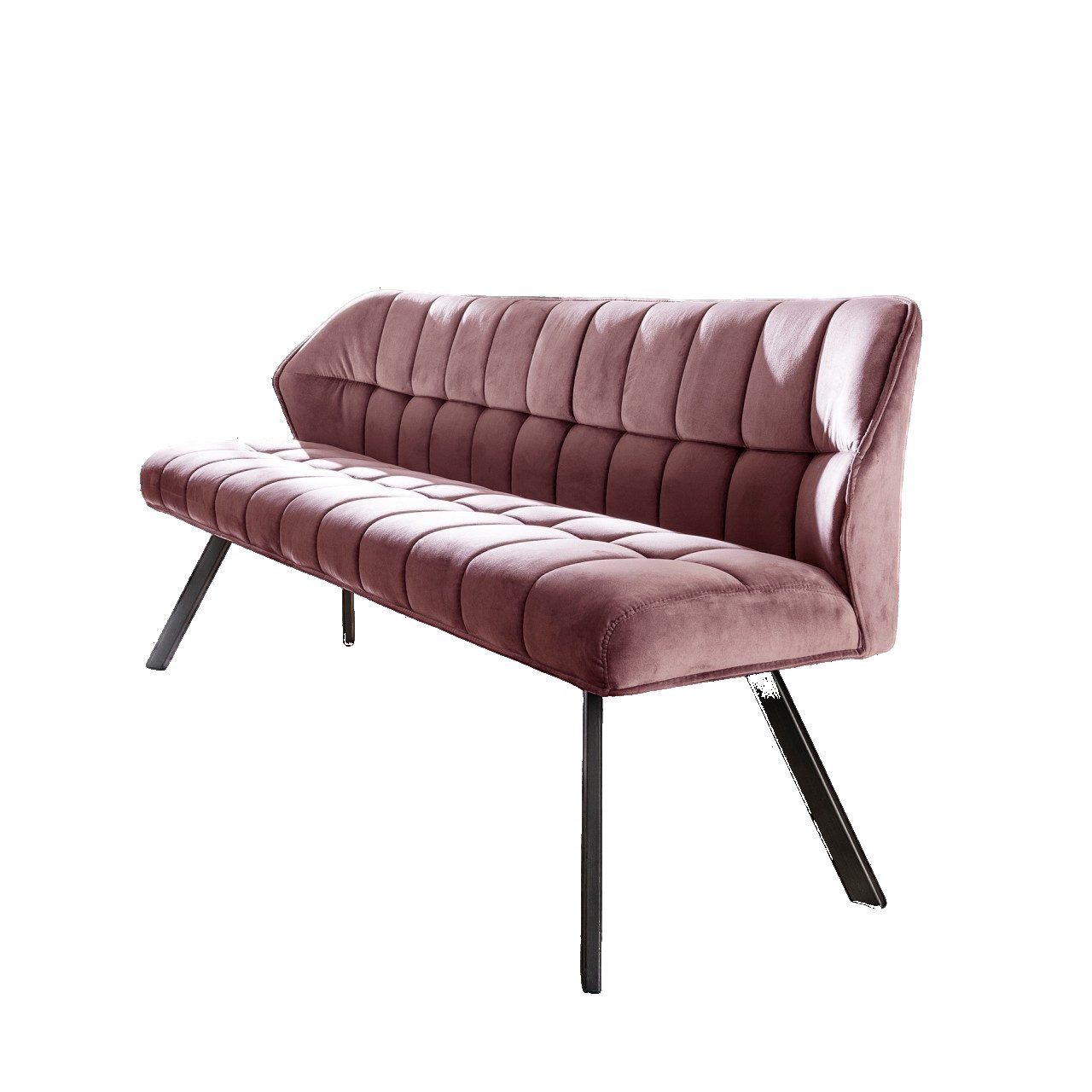 Vintagehaus Polsterbank Esstischbank Raster Samt oder Strukturstoff 180 Industrial, Frei im Raum stellbar