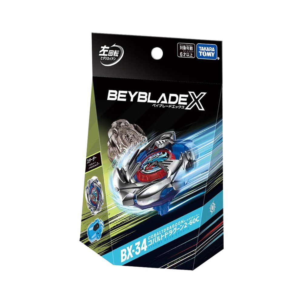 Takara Tomy Speed-Kreisel Takara Tomy Beyblade X Starter Cobalt Dragoon BX-34