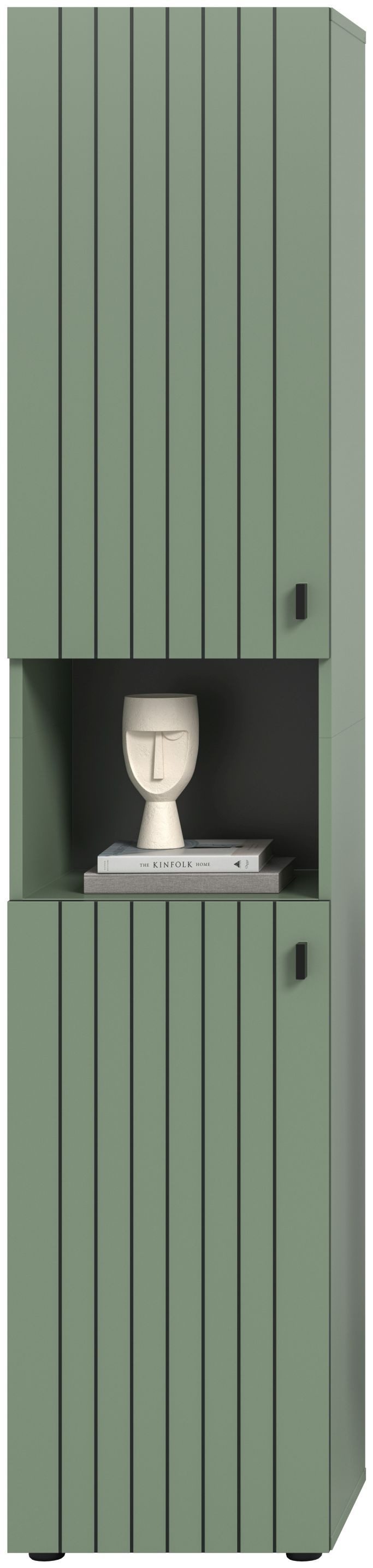 xonox.home Garderobenschrank in Smoke Green Nachbildung B/H/T ca.: 40/192/37 cm