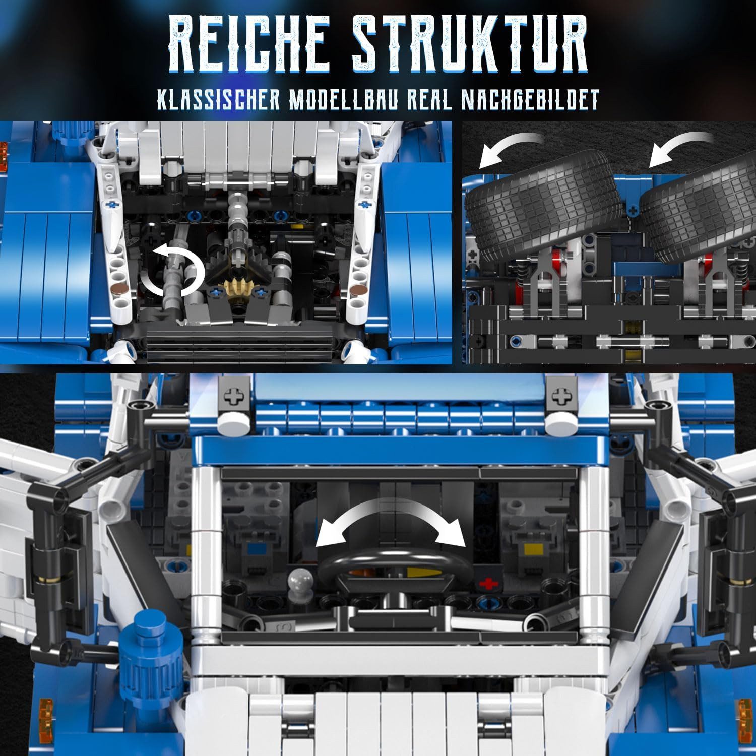 Mould King 13089 Ferngesteuerter Geländewagen SUV Moc Klemmbausteine 3062 Teile Konstruktionsspielsteine, (Set, 3062 St)