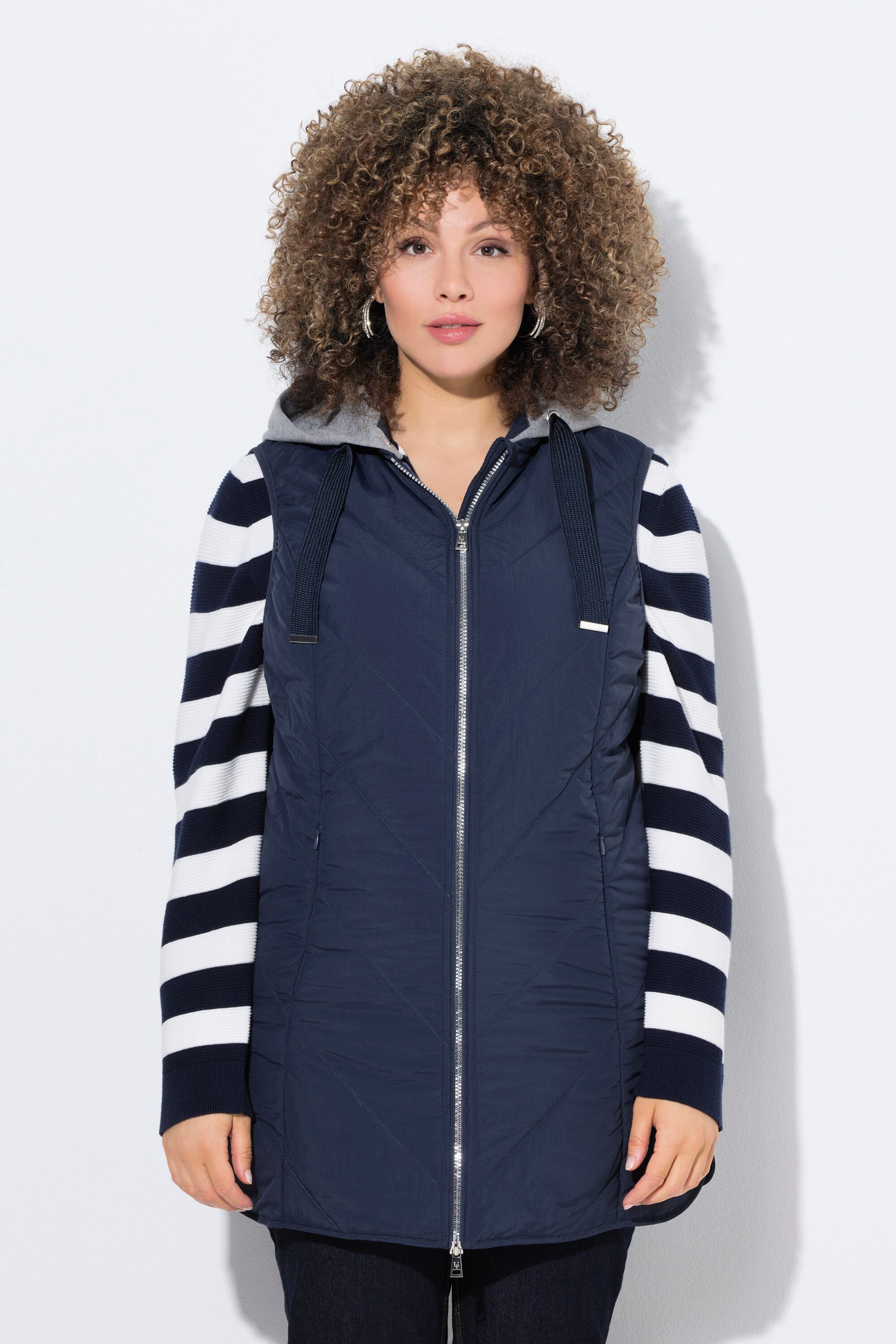 Ulla Popken Steppweste HYPRAR Funktions-Steppweste wasserabweisend Kapuze günstig online kaufen