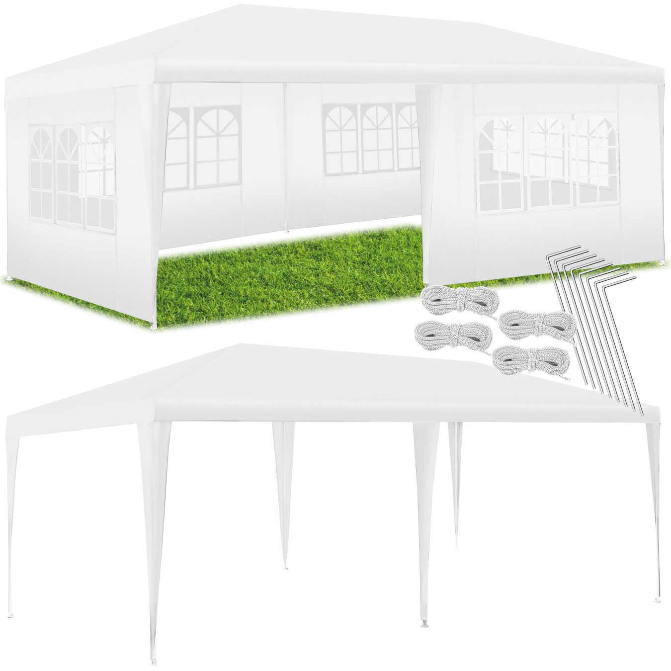 tectake Pavillon Terrassenüberdachung Vivara 6x3m mit günstig online kaufen