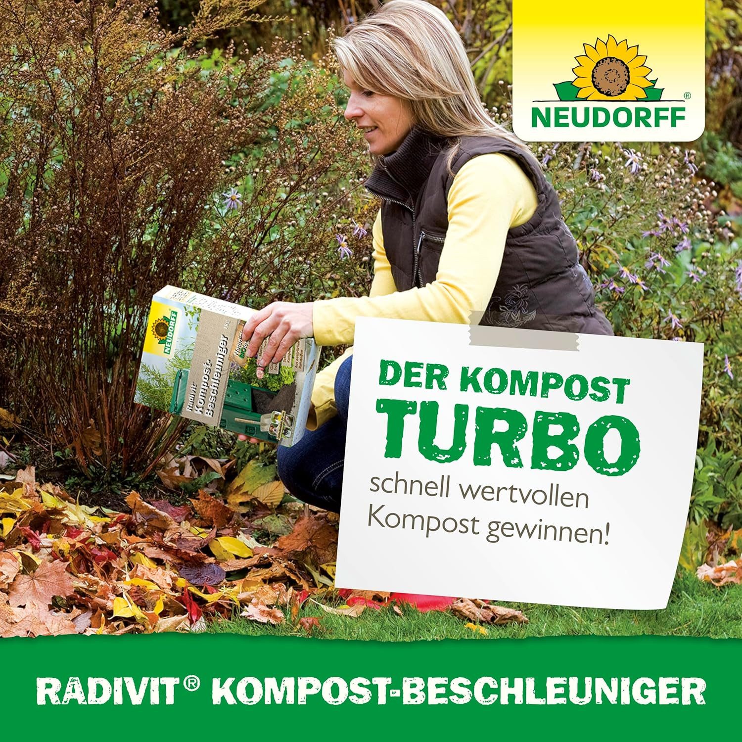 Neudorff Kompostbeschleuniger Radivit Kompost-Beschleuniger 1,75 kg, unbedenklich für Hund, Katze Igel und Bienen