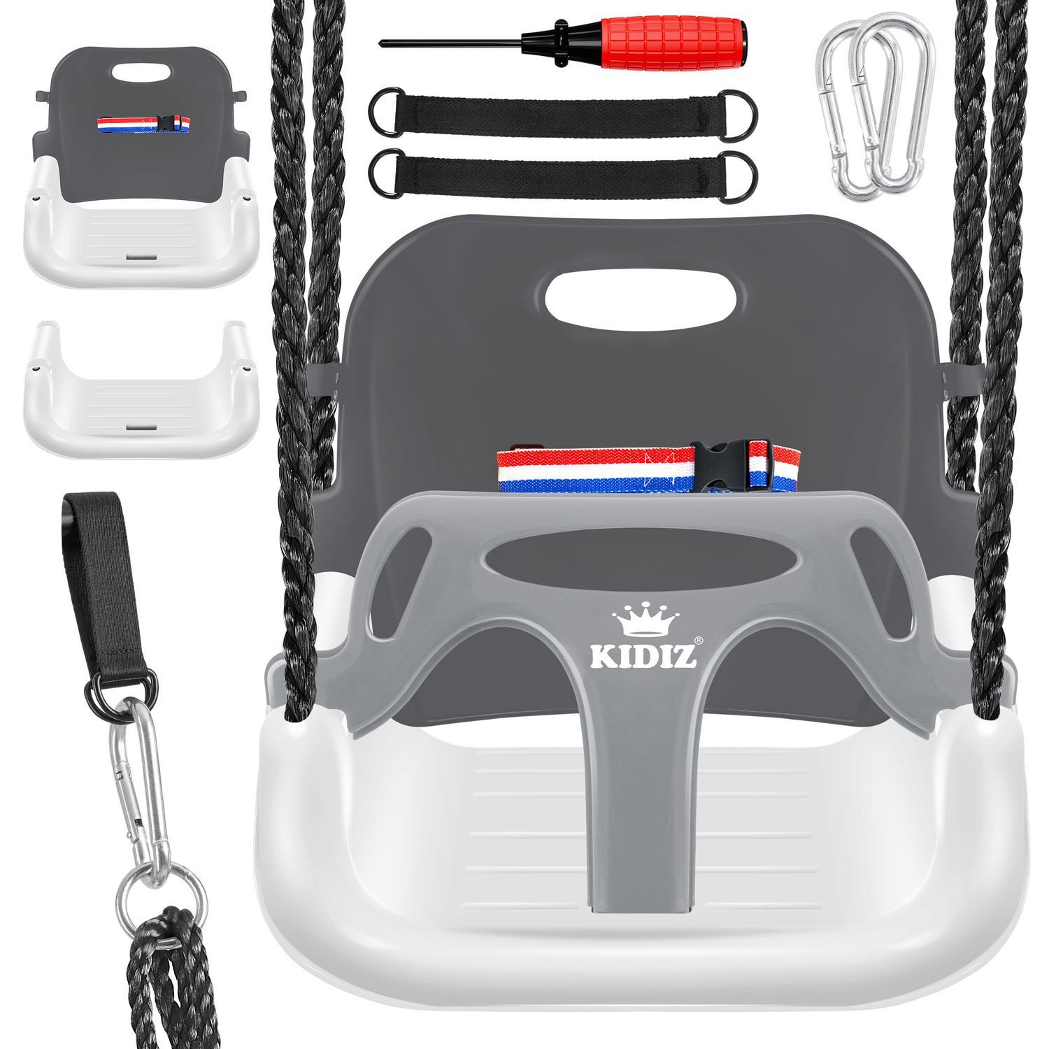 KIDIZ Einzelschaukel, Babyschaukel Kinderschaukel in Babysitz verstellbar günstig online kaufen