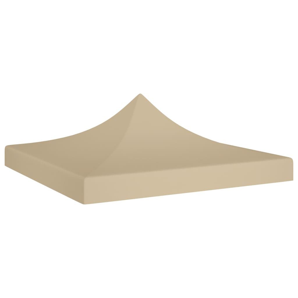 vidaXL Pavillon-Ersatzdach, Partyzelt-Dach 3x3 m Beige 270 g/m²