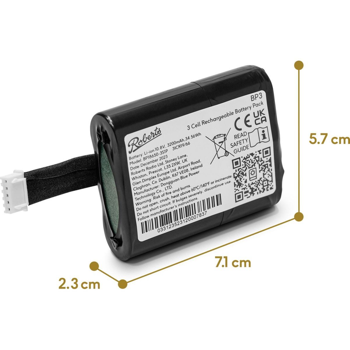 ROBERTS RADIO Rechargeable Battery Pack 3 für Rambler Max Akku