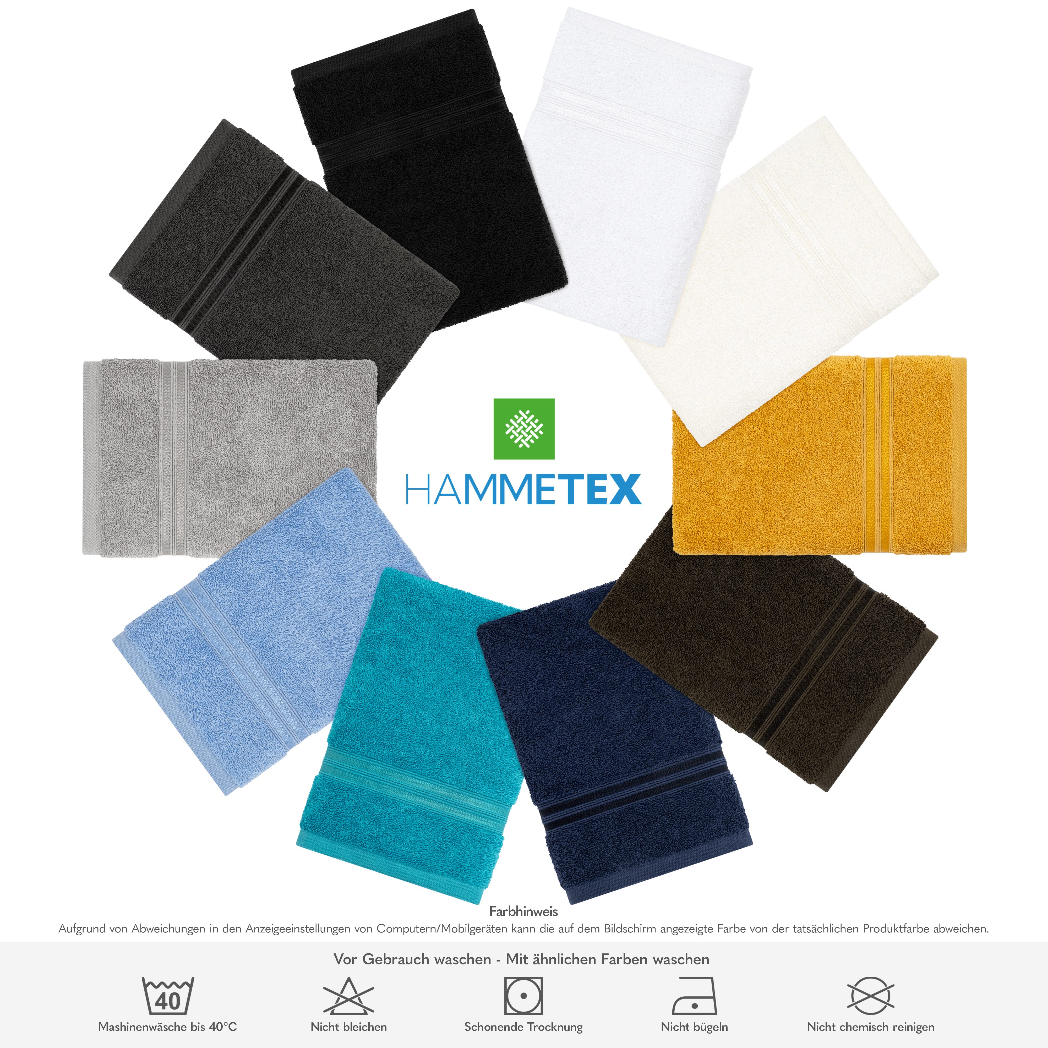 HAMMETEX Saunatuch Hammetex 2er Set extra große Saunatücher, Frottier (Packung, 2-St), 100% Baumwolle – Weich & Saugfähig – Luxuriöse Große Spa-Badetücher – Bild 5 von 5