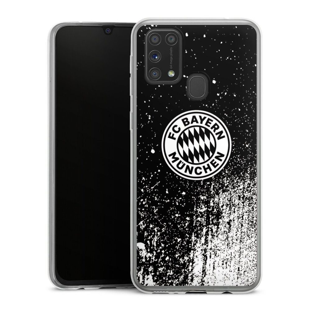 Handyhülle FC Bayern München Offizielles Lizenzprodukt FCB Splatter Schwarz - FCB