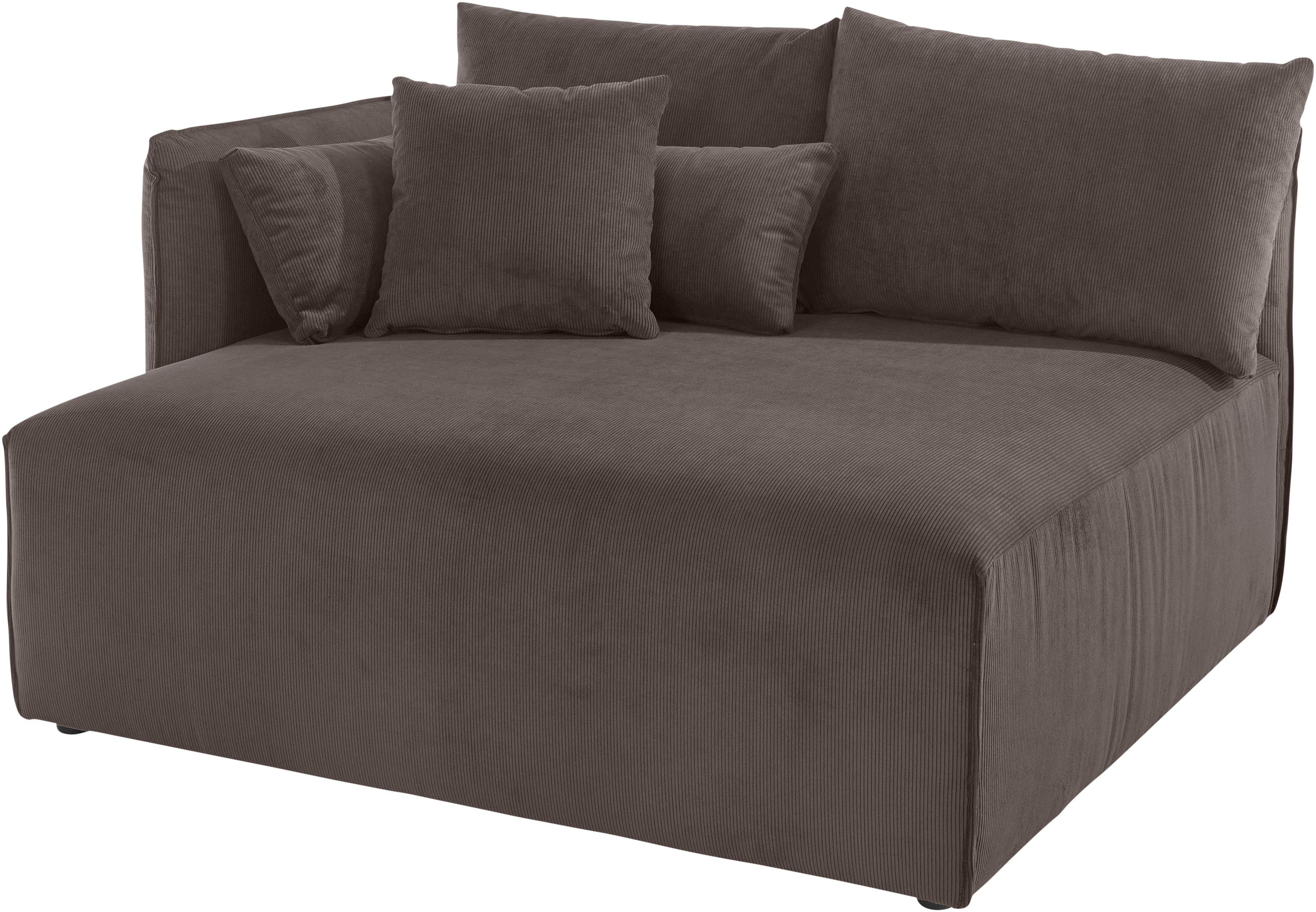 OTTO home Ottomane Nöre, kurzes Lounge-Modul - zum Zusammenstellen, Breite 138 cm, Tiefe 128 cm