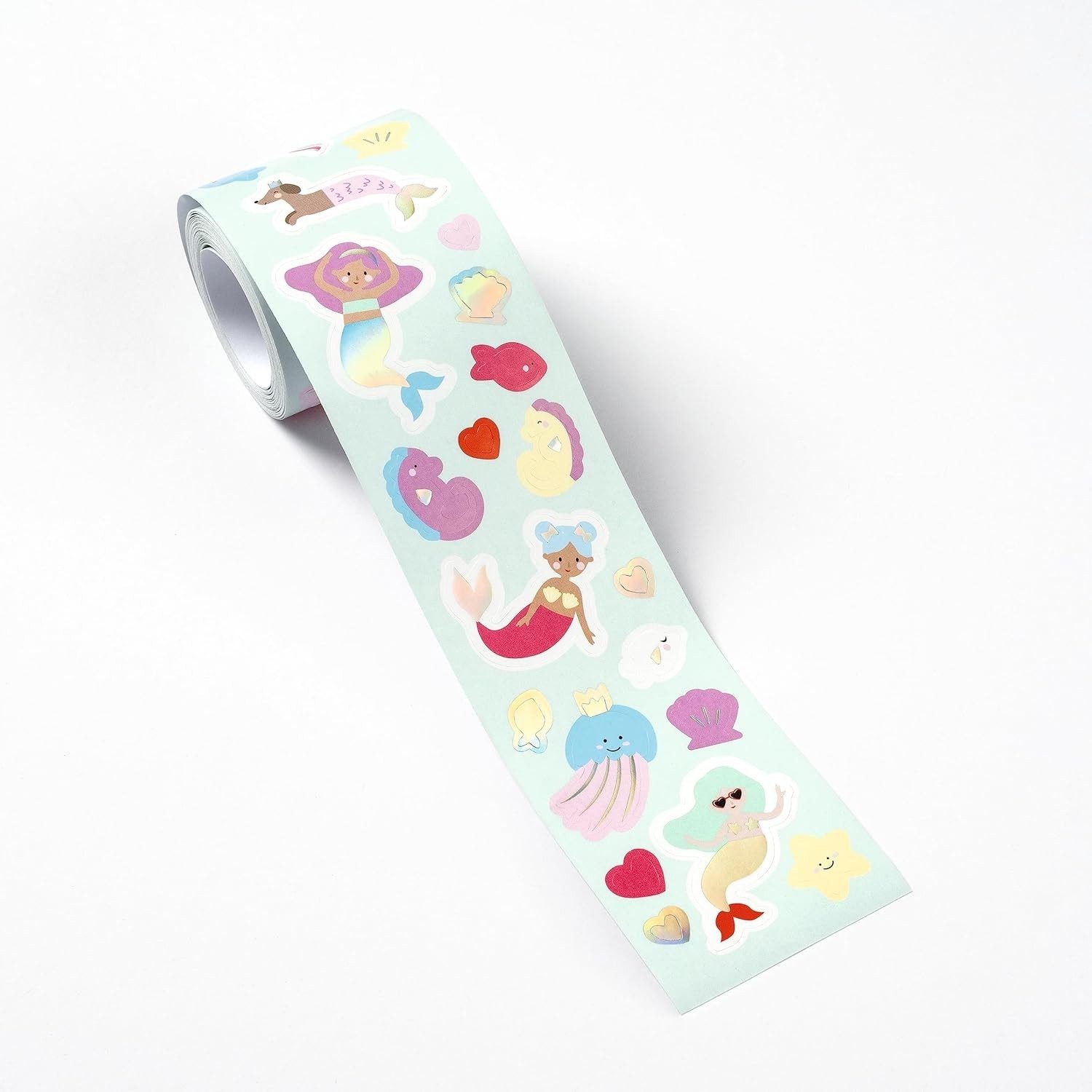 Folia Sticker selbstklebenden Motiven Stickerrolle MERMAIDS, Sticker Set mit 368 Auf