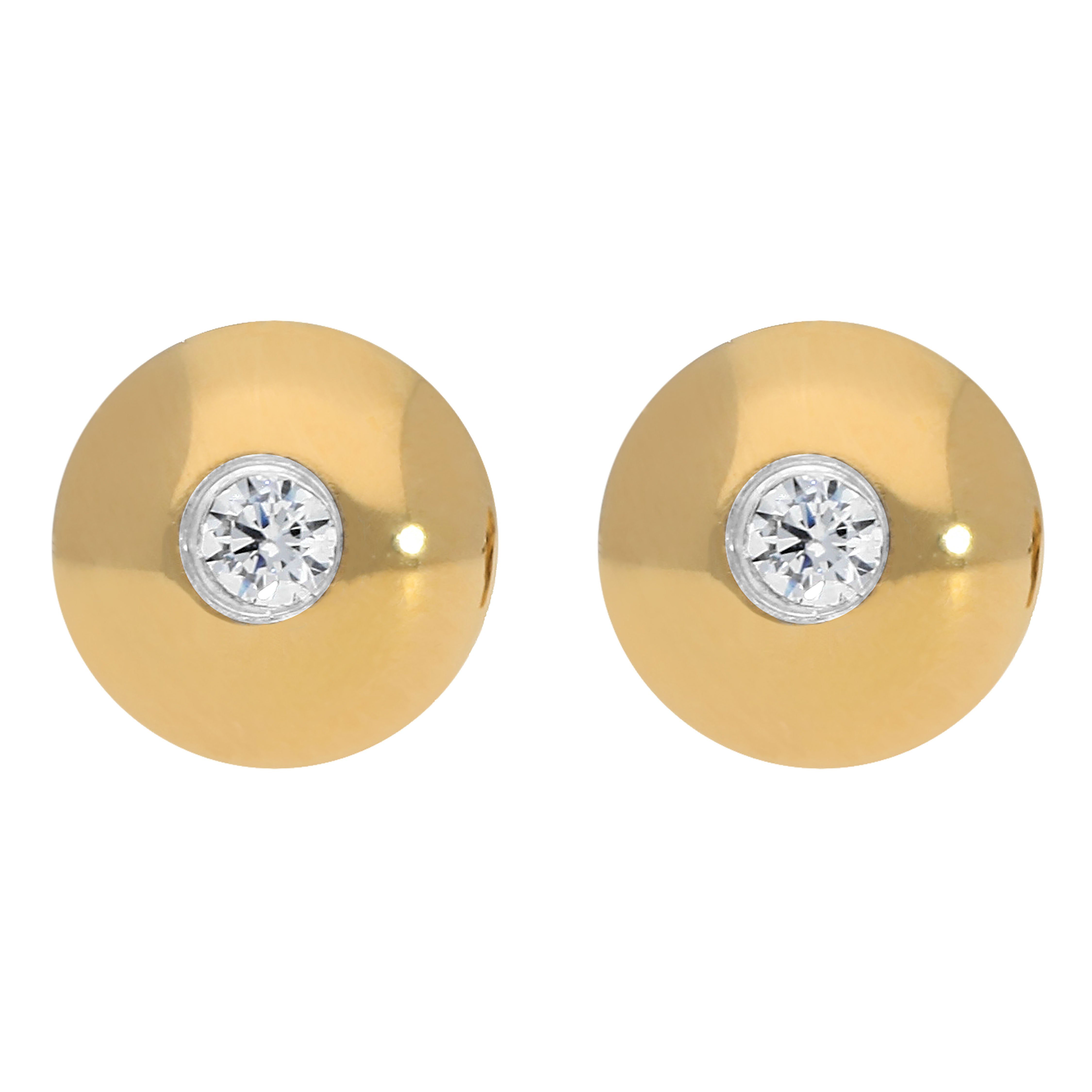 TITANIA Paar Ohrstecker Titanohrstecker, mit Zirkonia