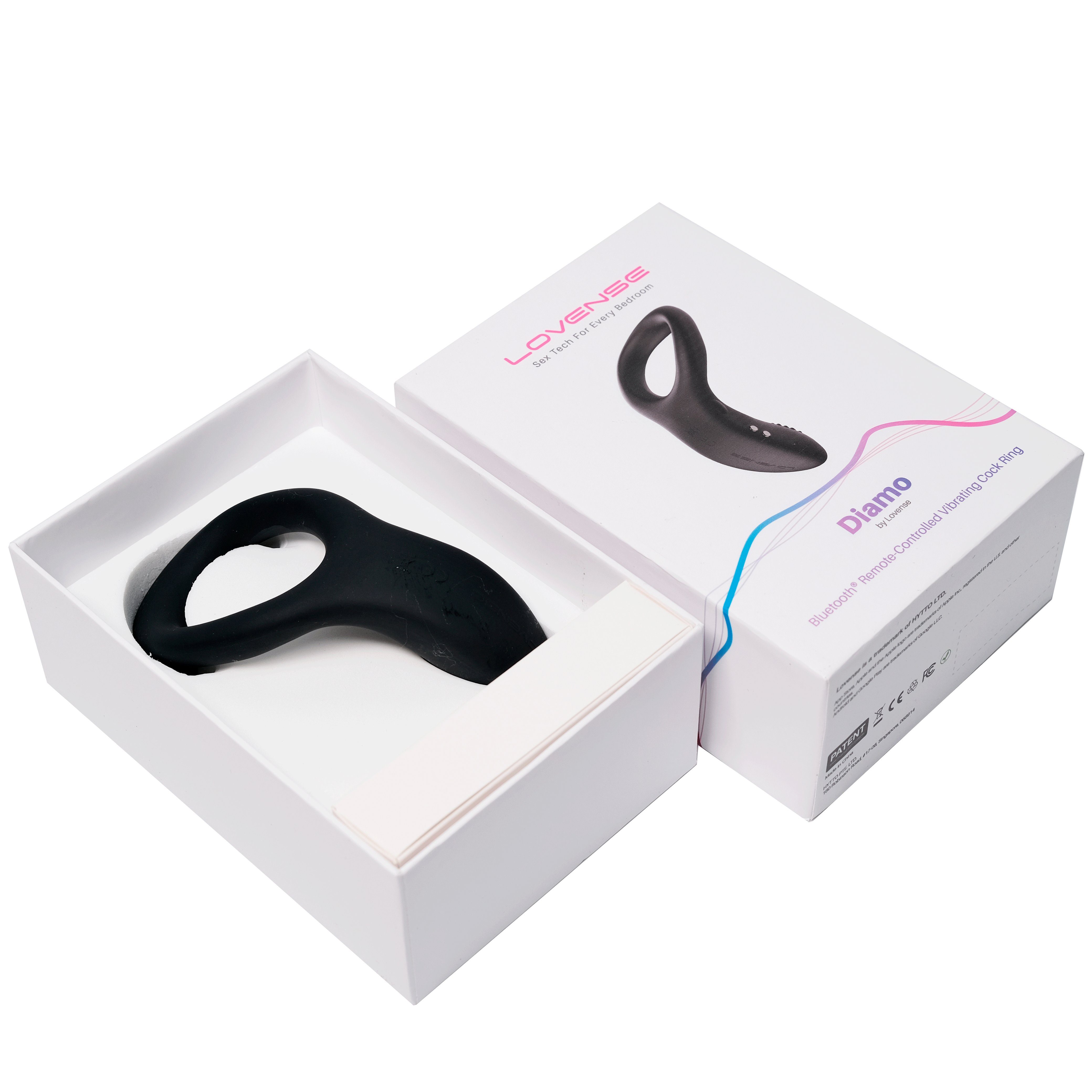 Lovense Vibro-Penisring mit Klitorisreizarm DIAMO RING COCK VIBRATING