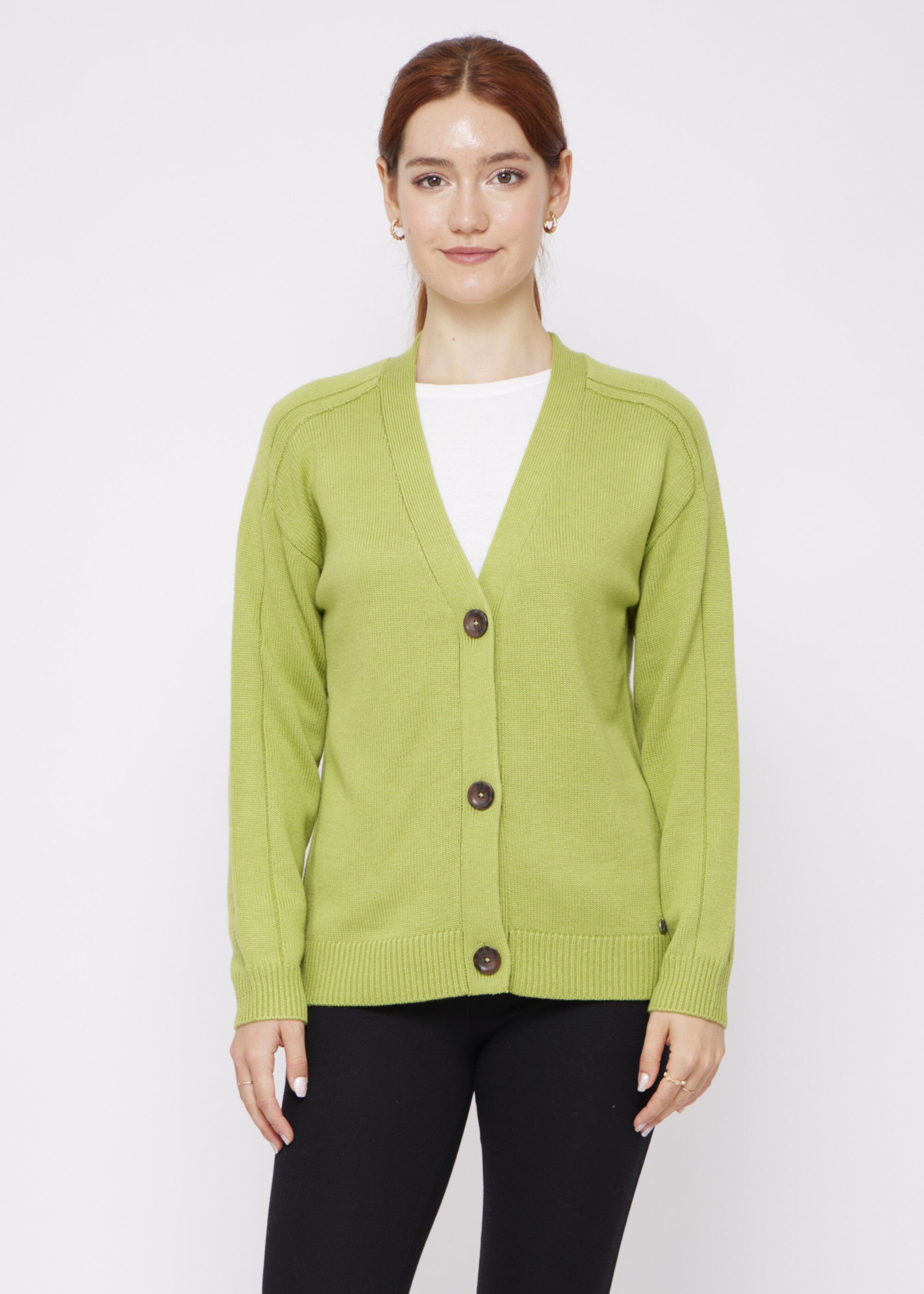 VICCI Germany Cardigan in modischer Kurzform Lime